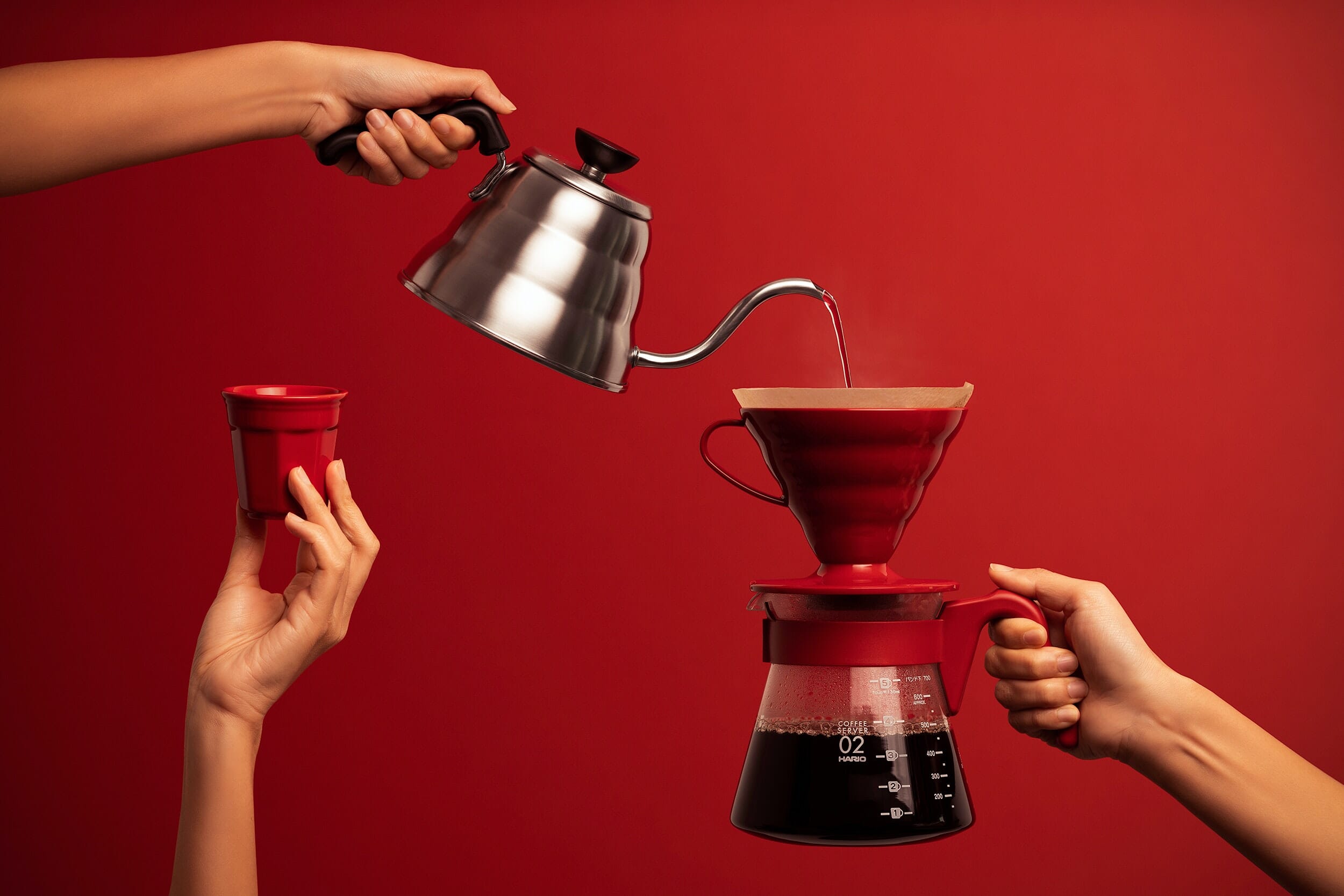 Hands help enhance product shots.