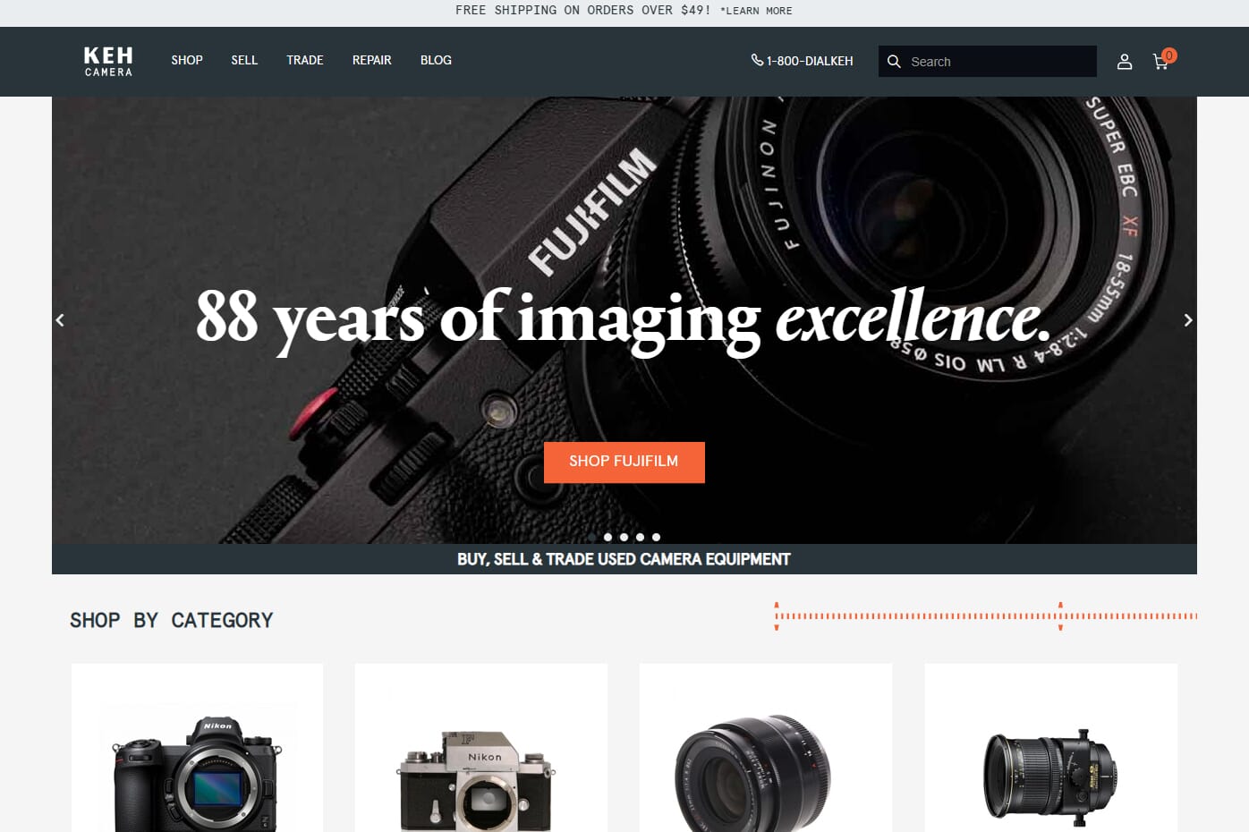 KEH Camera website