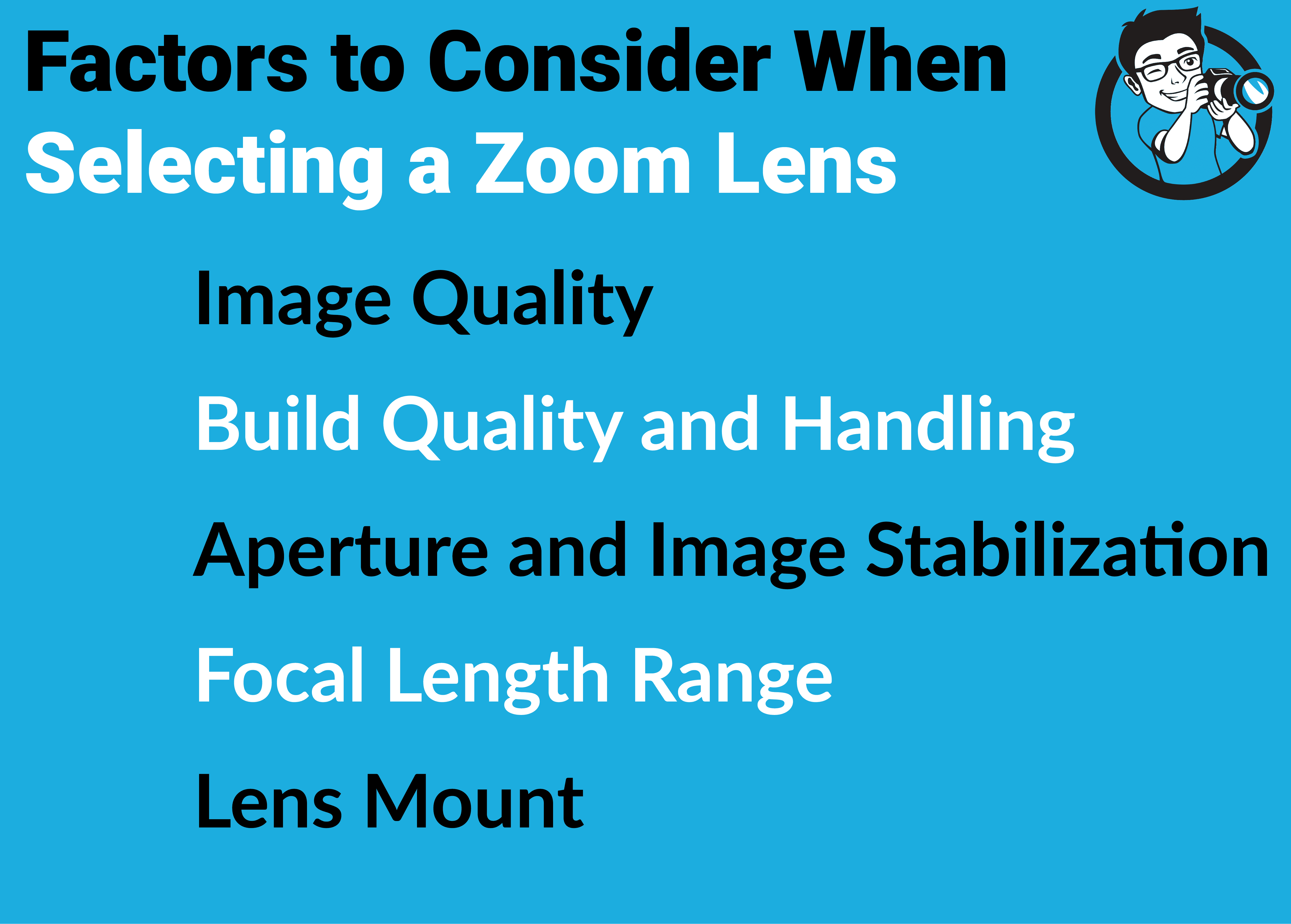 Factors to consider when selecting Canon's best zoom lenses