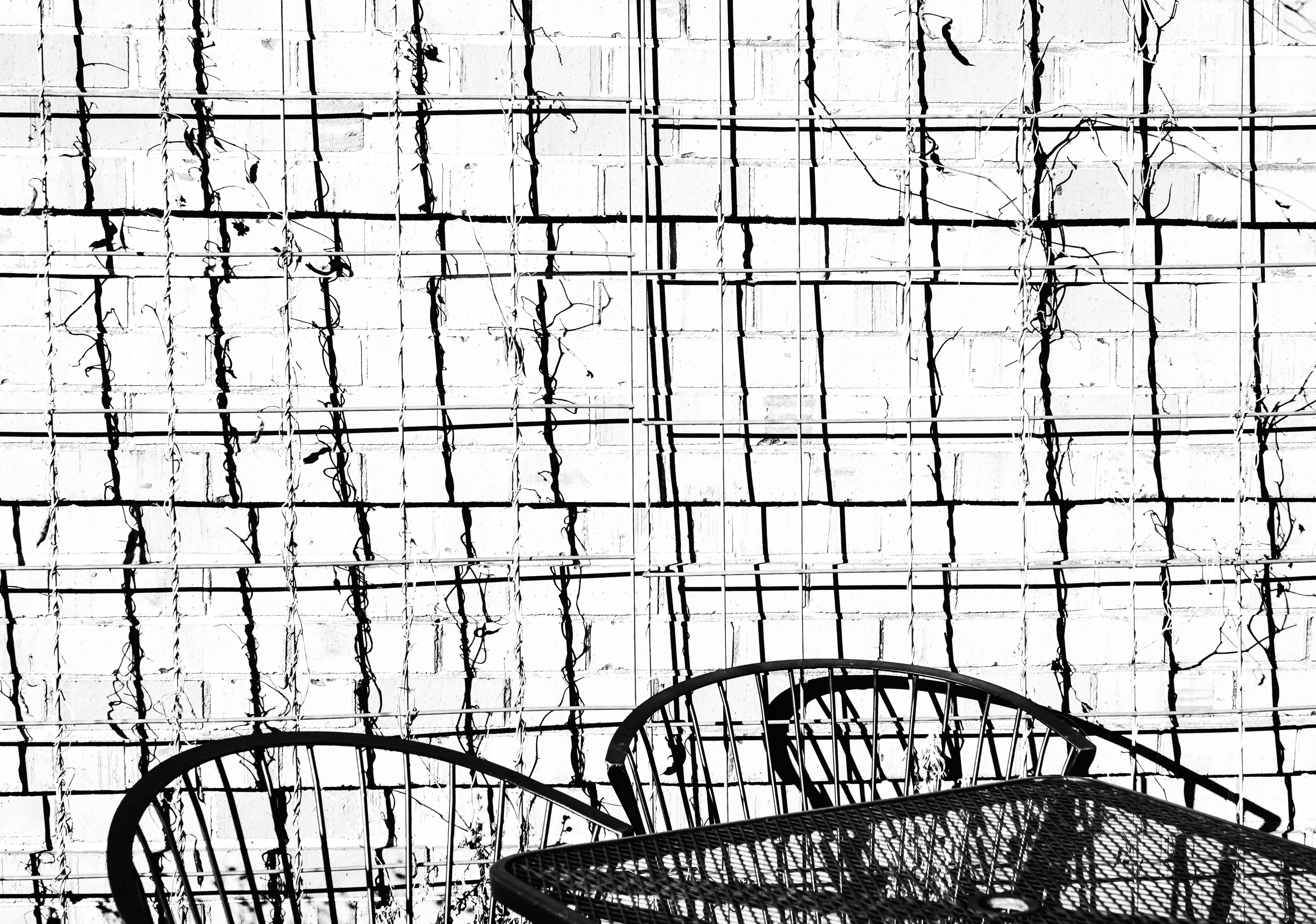 chairs against a wall