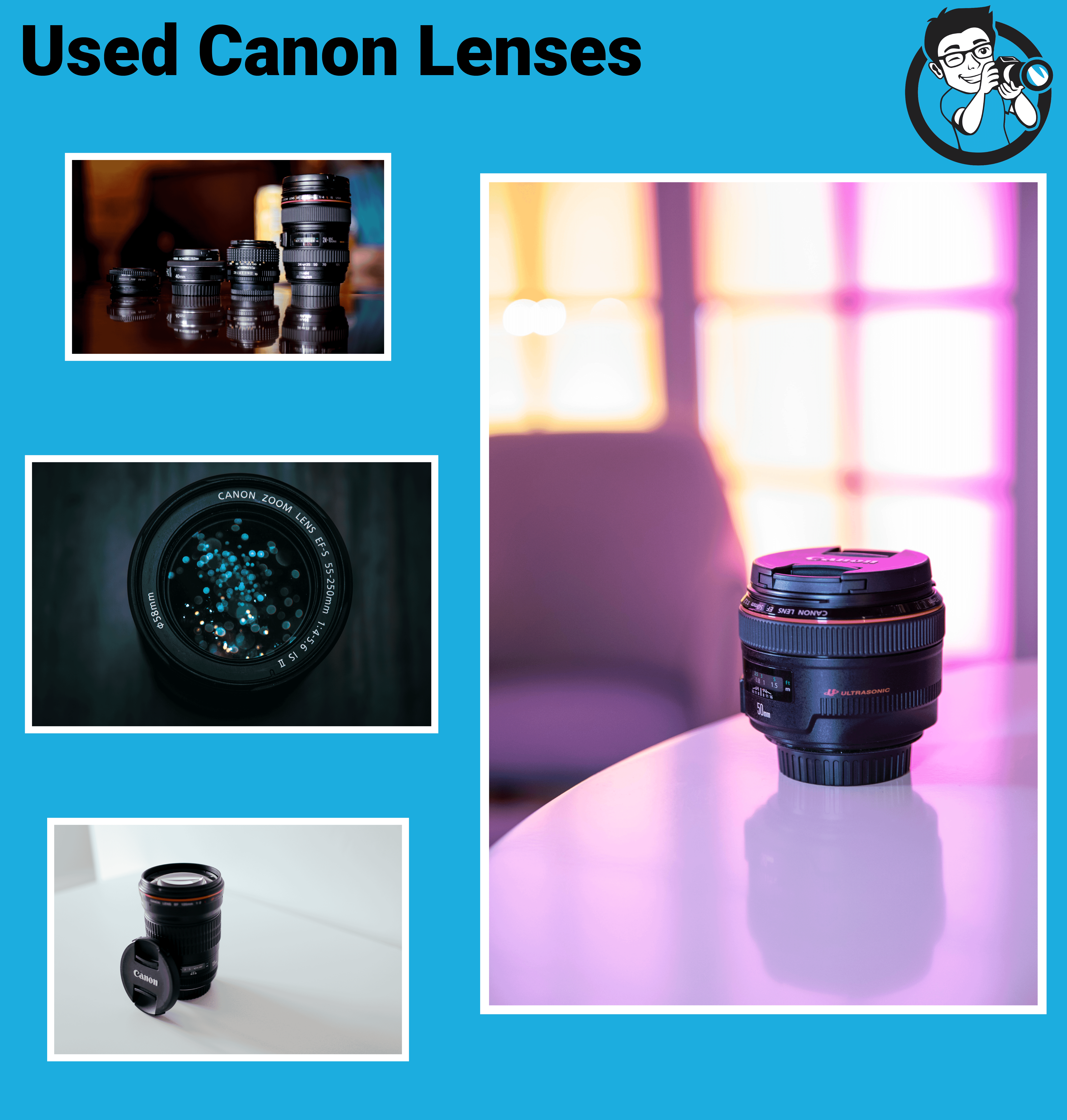 used canon camera lenses for sale