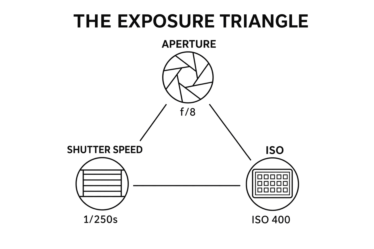 OpenAI exposure triangle infographic in proper triangle layout with connecting lines