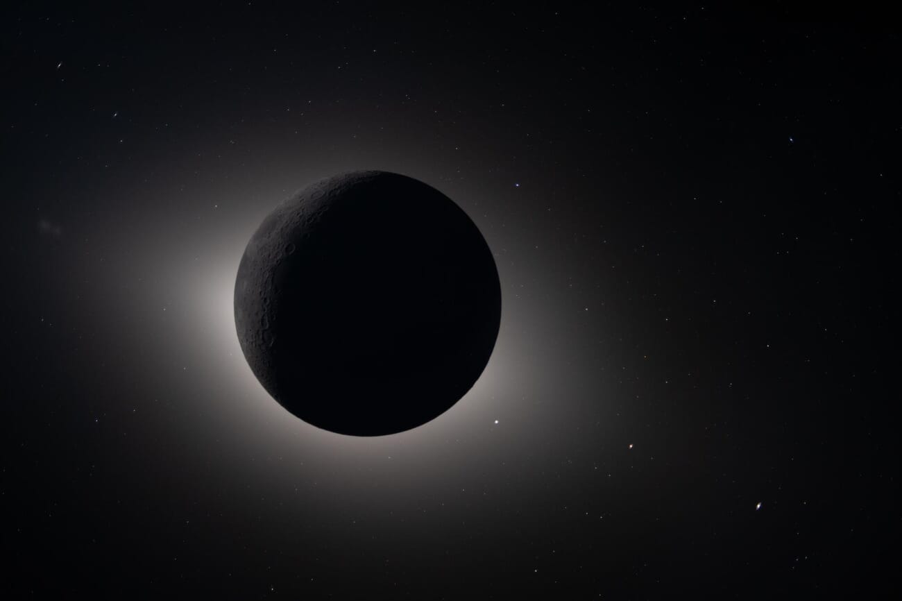 Real NASA Artemis II photograph of the Moon eclipsing the Sun on April 6, 2026