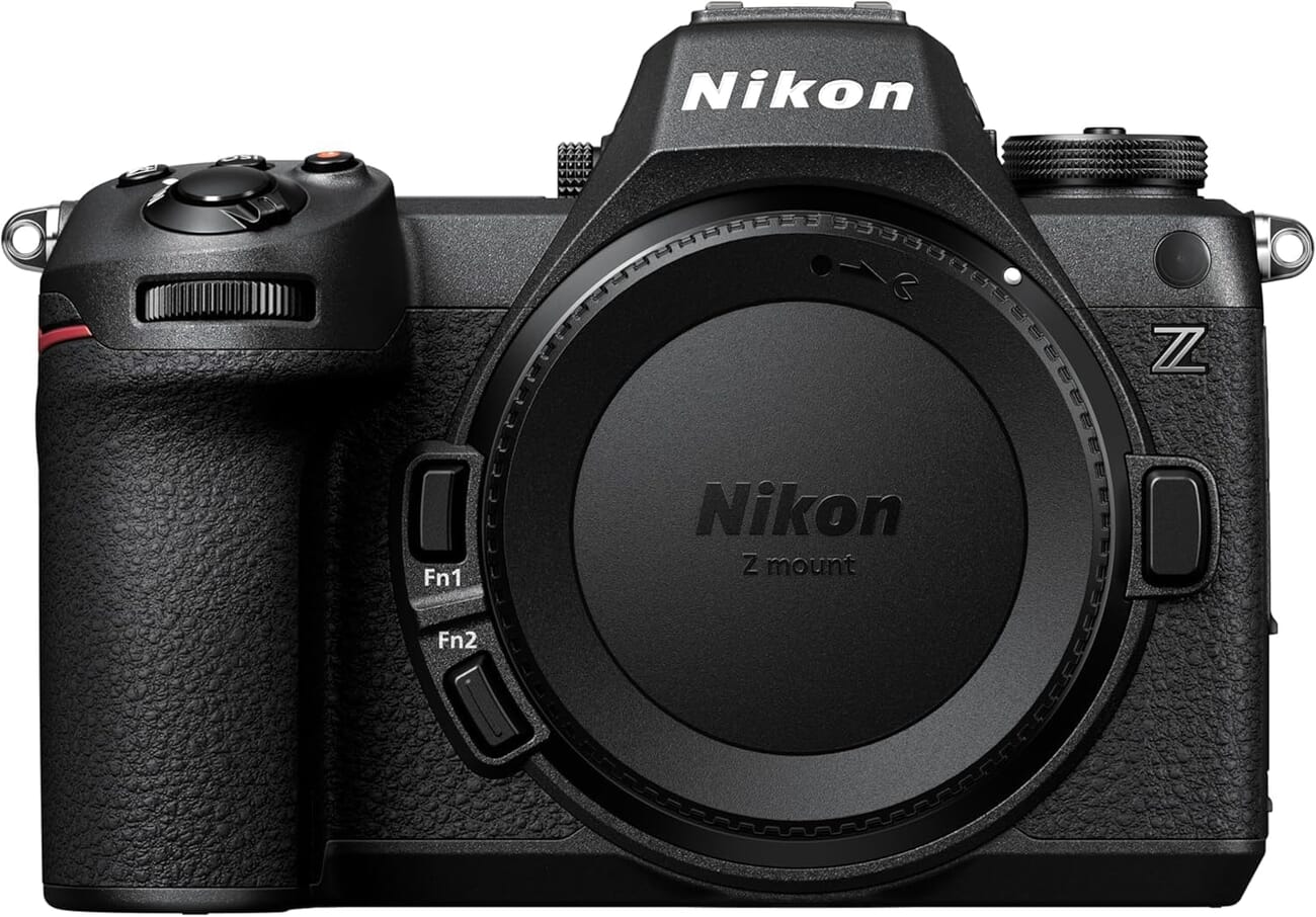 Nikon Z6 III full-frame mirrorless body photographed against a white background