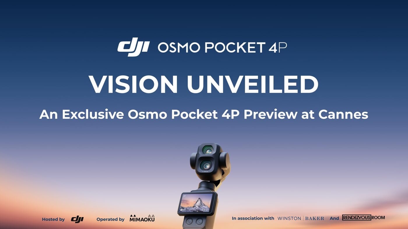 DJI Osmo Pocket 4P unveiled at Cannes Film Festival 2026 — dual-lens cinema-tier handheld camera
