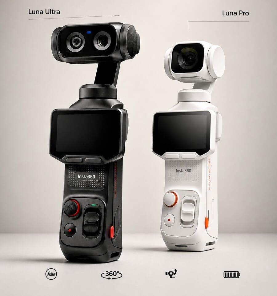 Official Leica x Insta360 Luna lineup: dual-lens Luna Ultra and single-lens Luna Pro