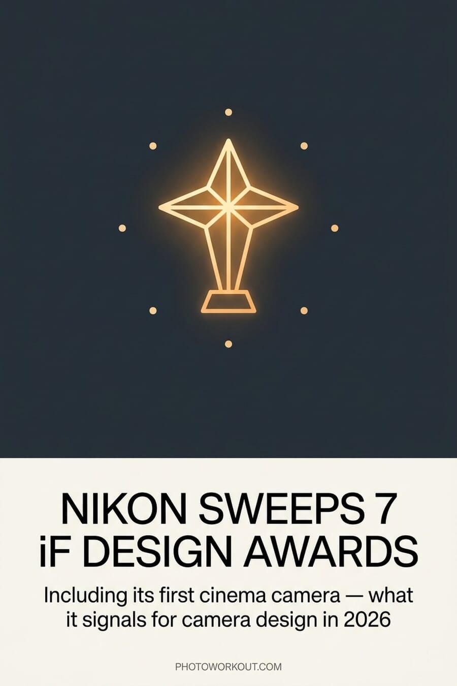 Nikon Sweeps 7 iF Design Awards 2026 — Pinterest pin