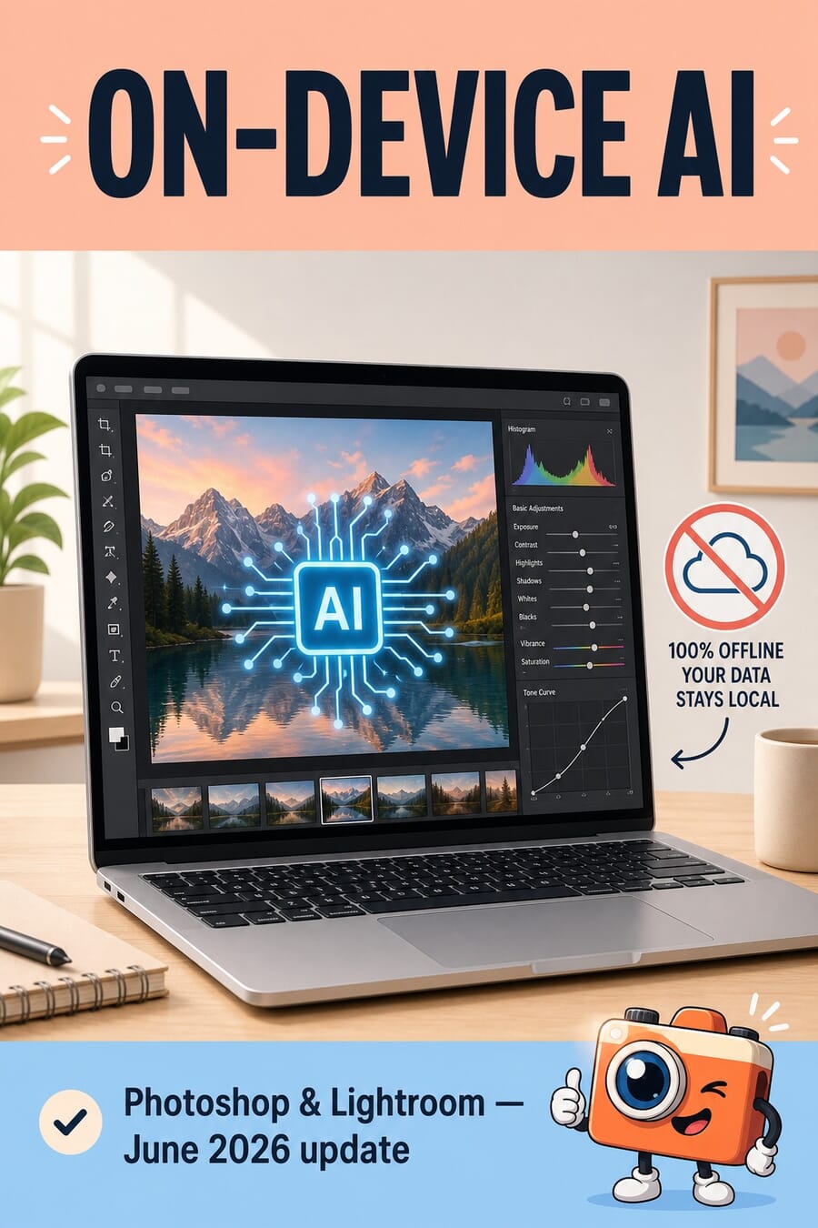 Adobe brings on-device AI to Photoshop in the June 2026 update