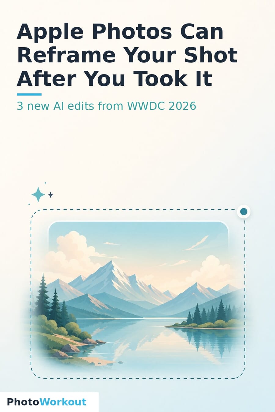 Apple Photos can now reframe your photo after you shot it - 3 new AI edits
