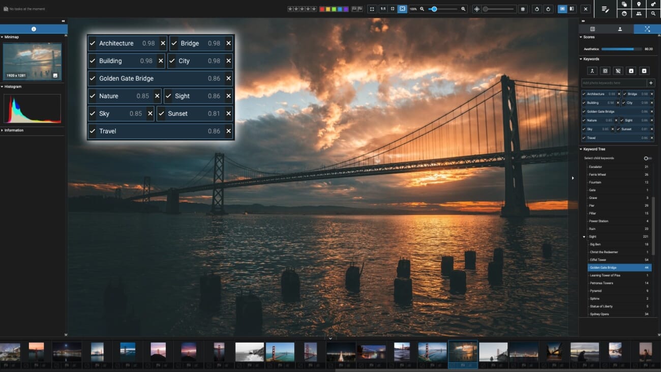 Excire Foto 2027 World Map View browsing photos by location
