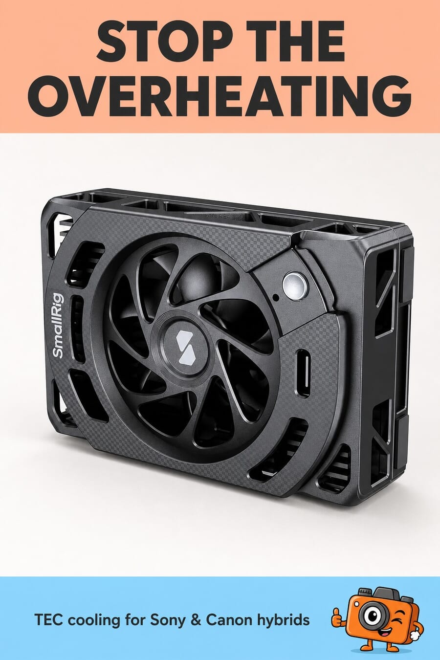 SmallRig TEC cooling fan for Sony and Canon mirrorless cameras
