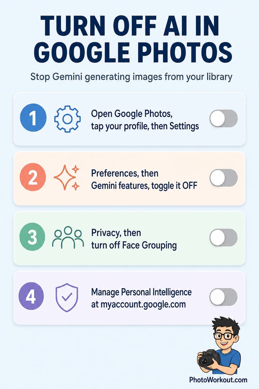 Step-by-step guide to turning off Gemini AI in Google Photos