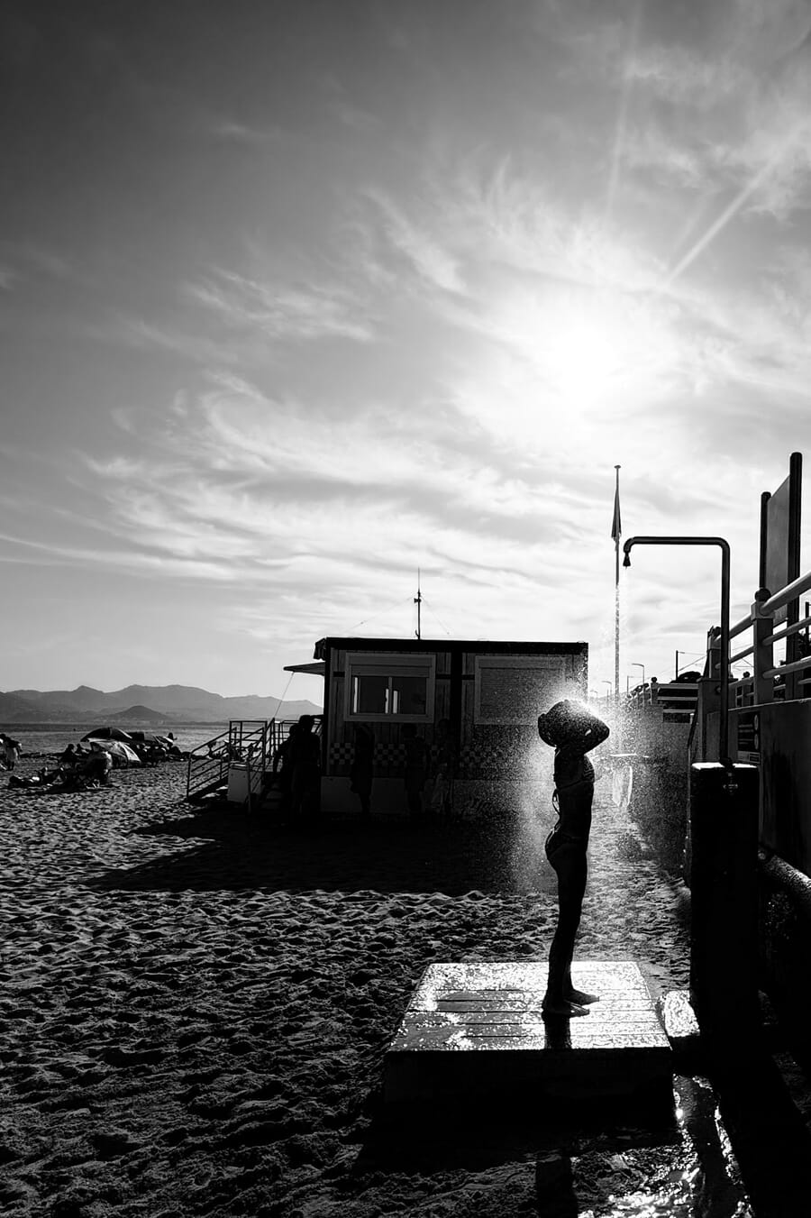 Other category winner, a silhouetted figure on a pier at sunrise on the French Riviera by Deniss Aksjonovs