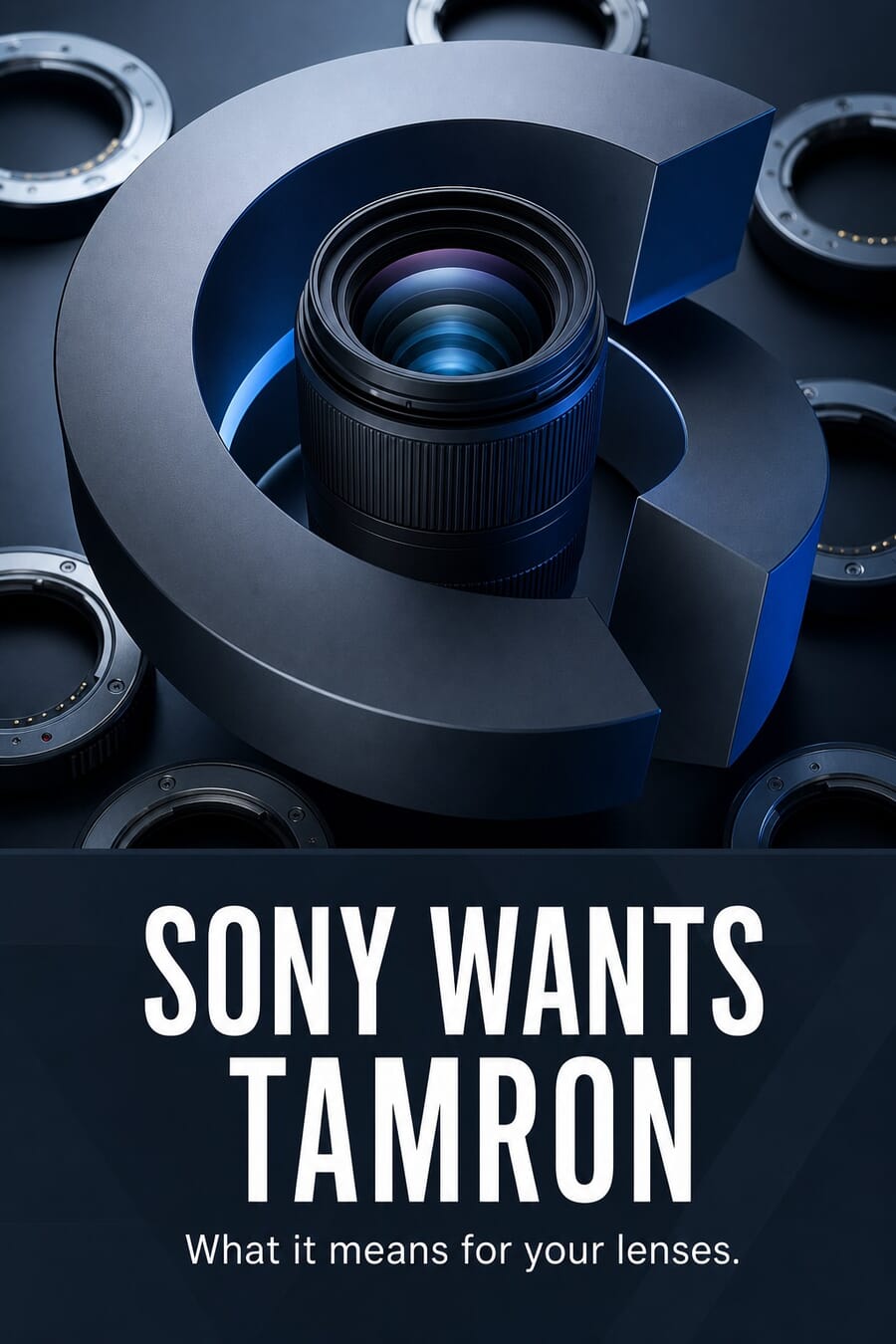 Vertical graphic: Sony wants Tamron, what it means for your lenses