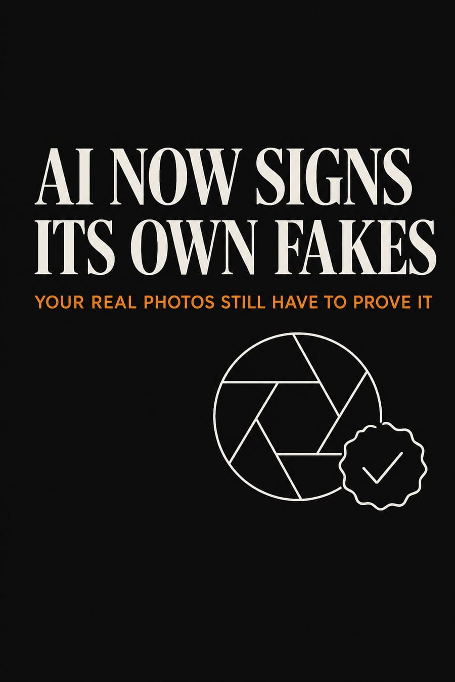 AI now signs its own fakes, but your real photos still have to prove it