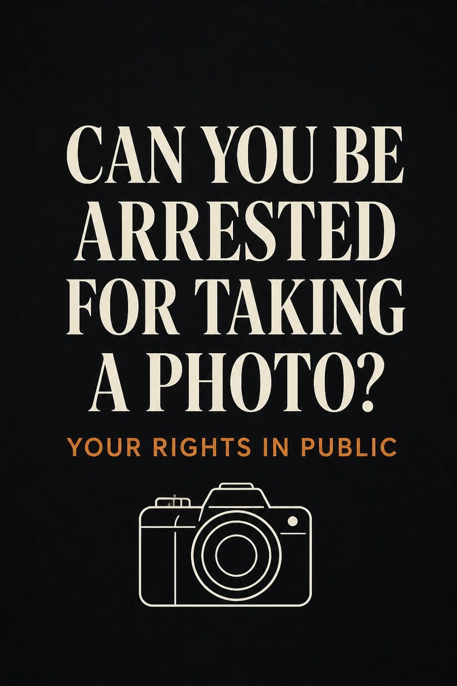Can you be arrested for taking a photo? Your rights in public