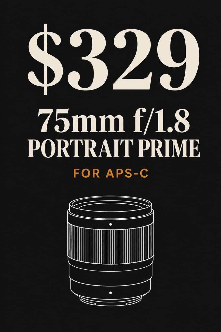 $329 Viltrox 75mm f/1.8 portrait prime for APS-C