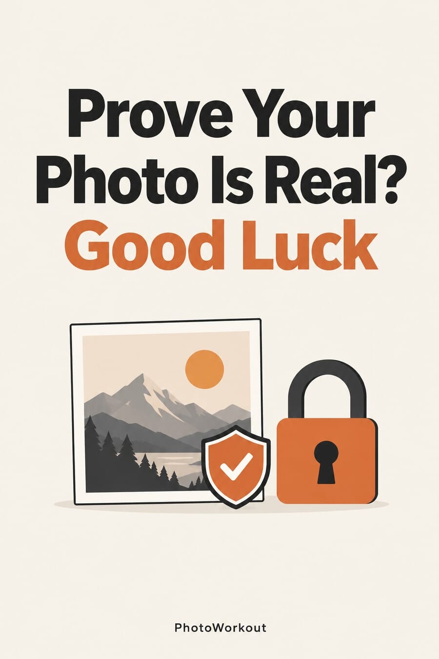 Vertical graphic: Etsy wants proof your photo is real, but the tools to prove it are locked away