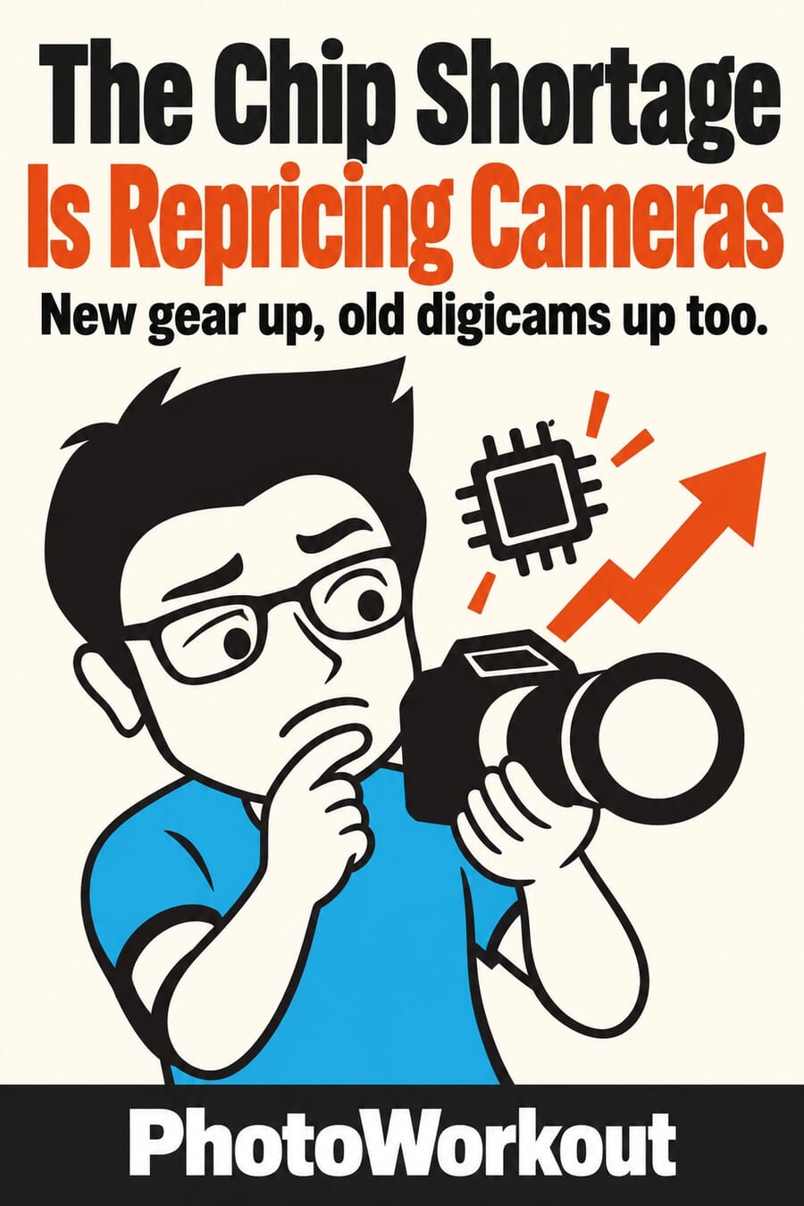 The chip shortage is repricing cameras: new gear up, old digicams up too