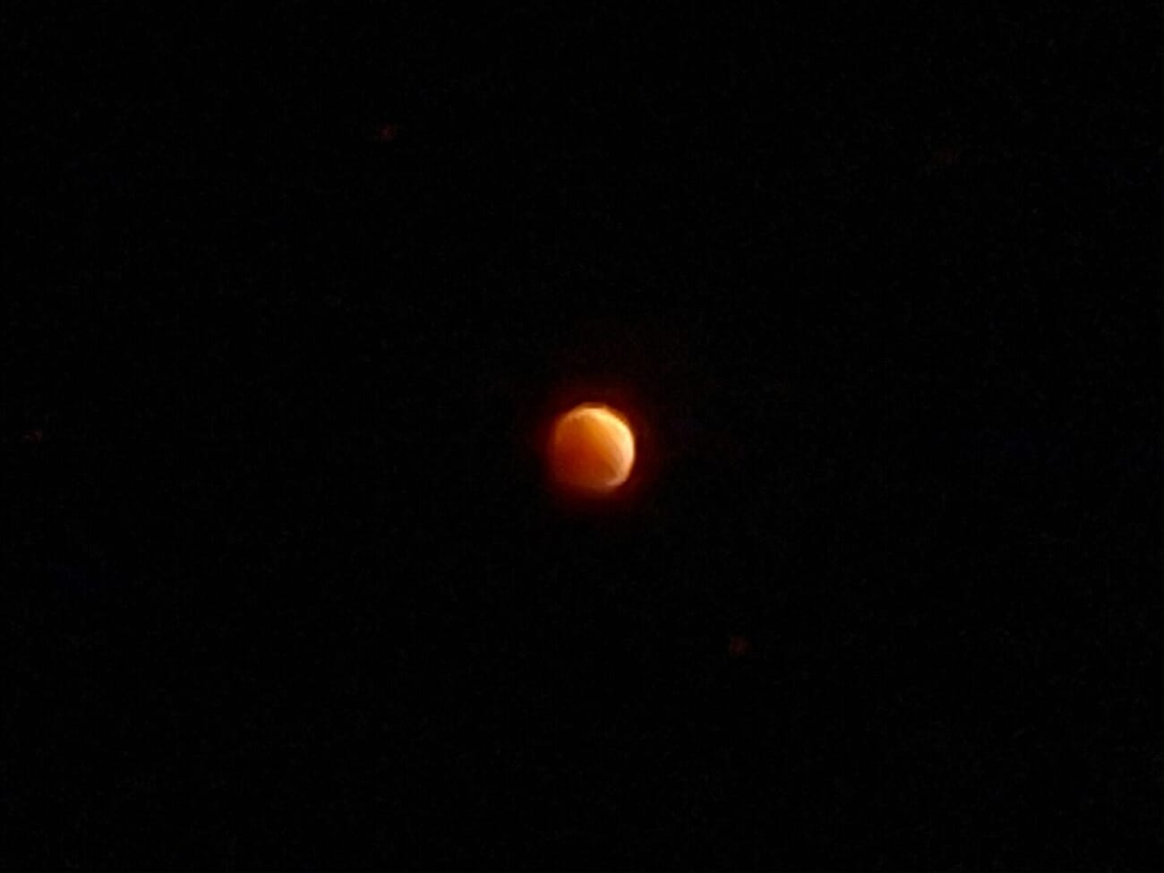 Total lunar eclipse at maximum totality from Musuan Peak Philippines