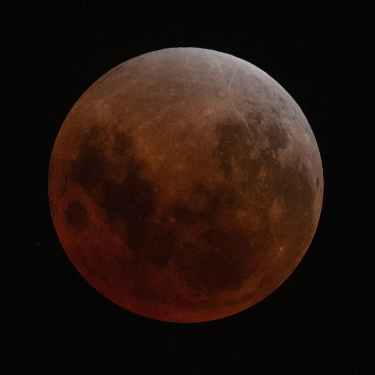 Blood moon during totality photographed from Sydney Australia March 2026