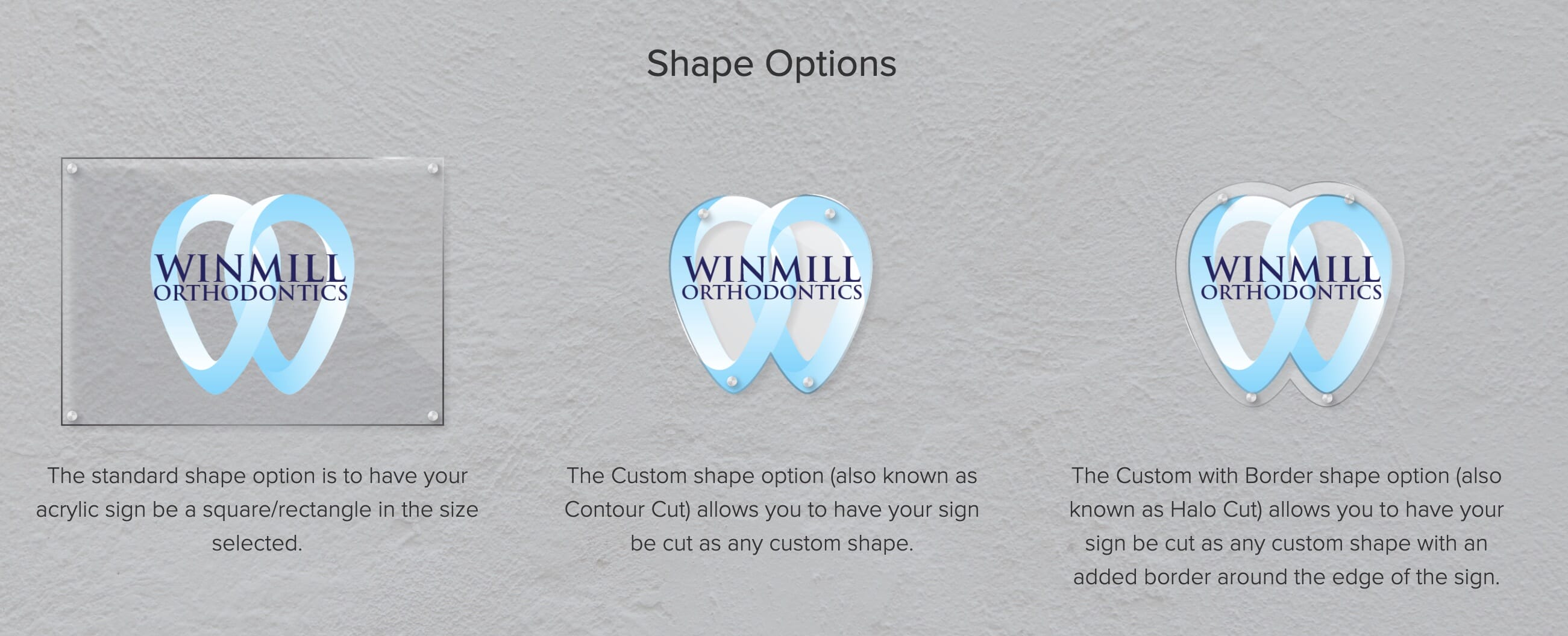 shape options