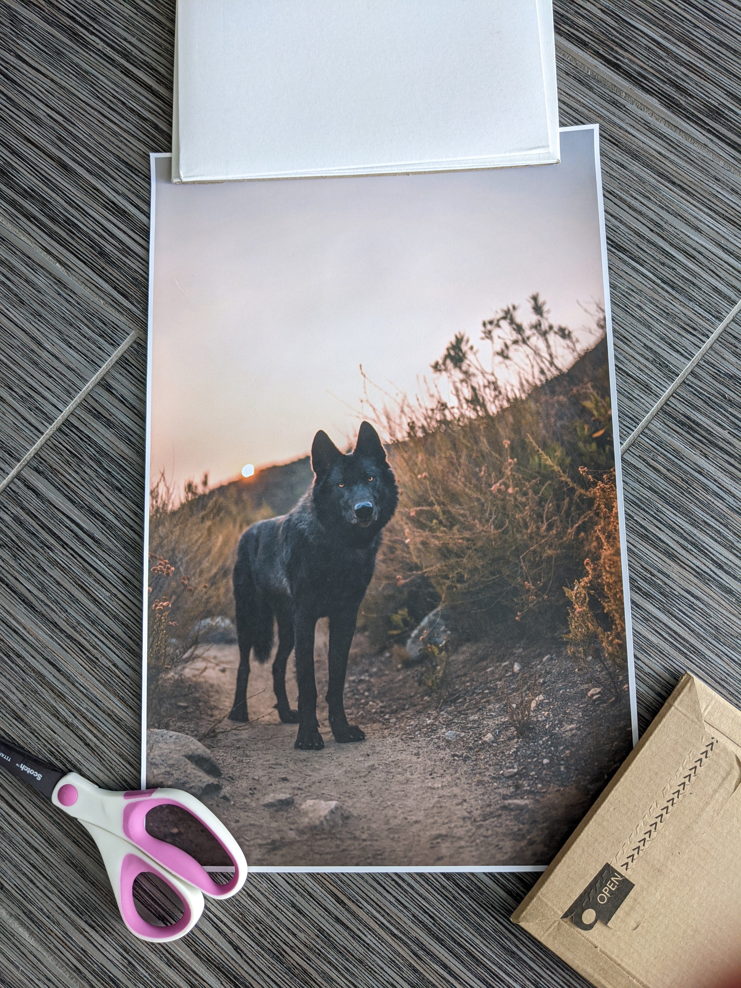 The matte poster print.