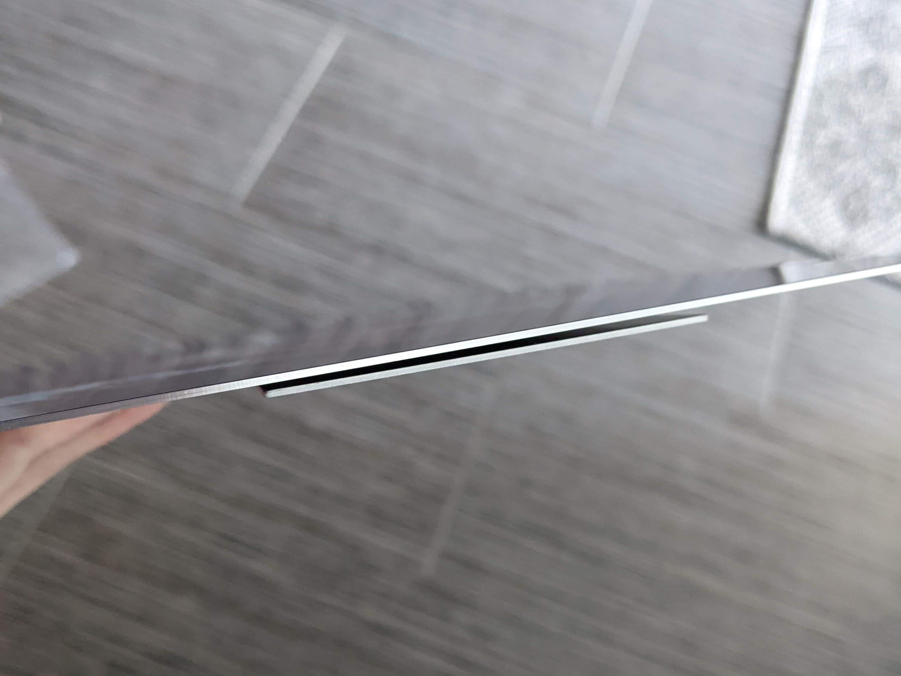 The metal is thin.