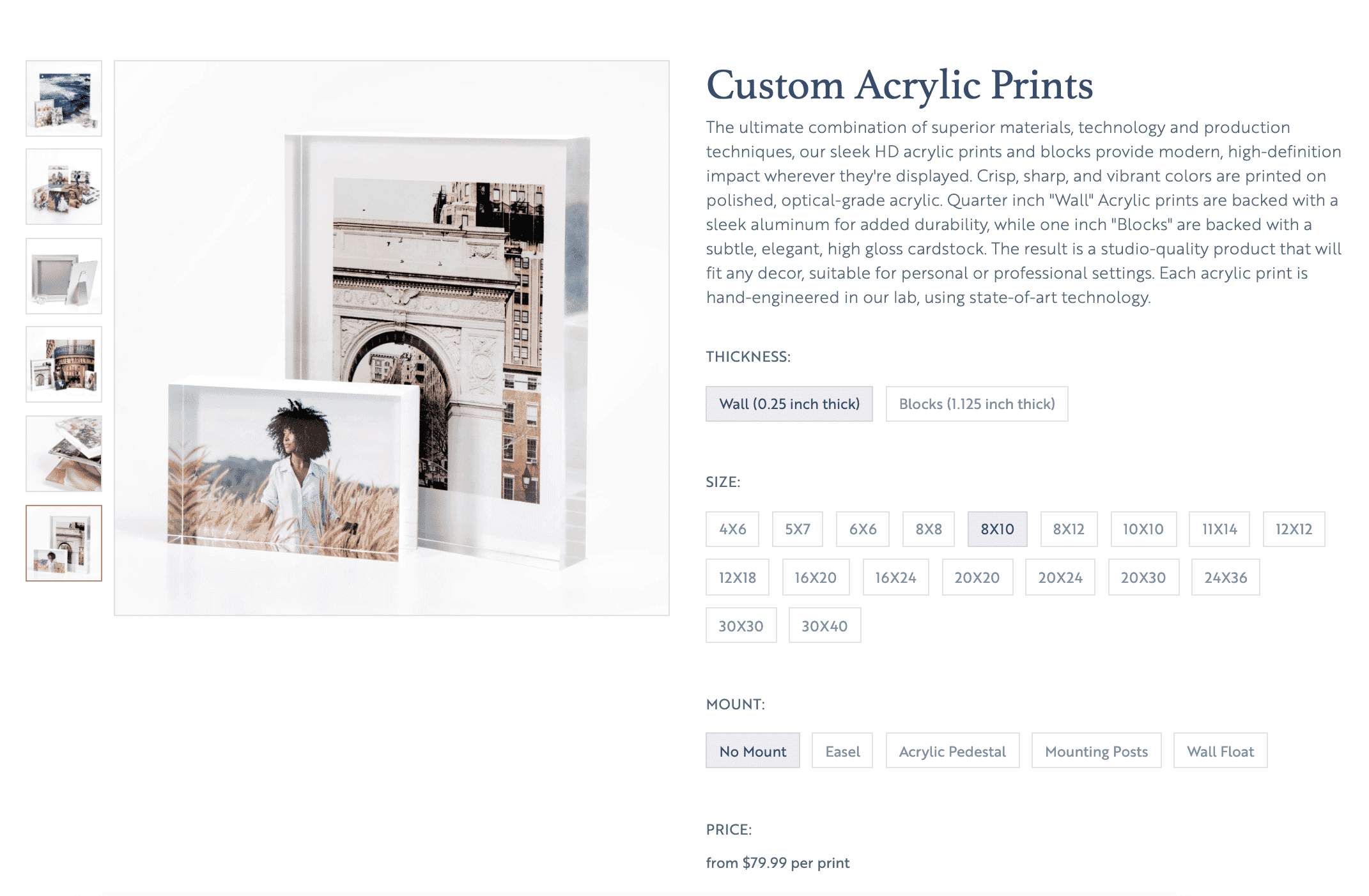 Most photo prints are two dimensional.