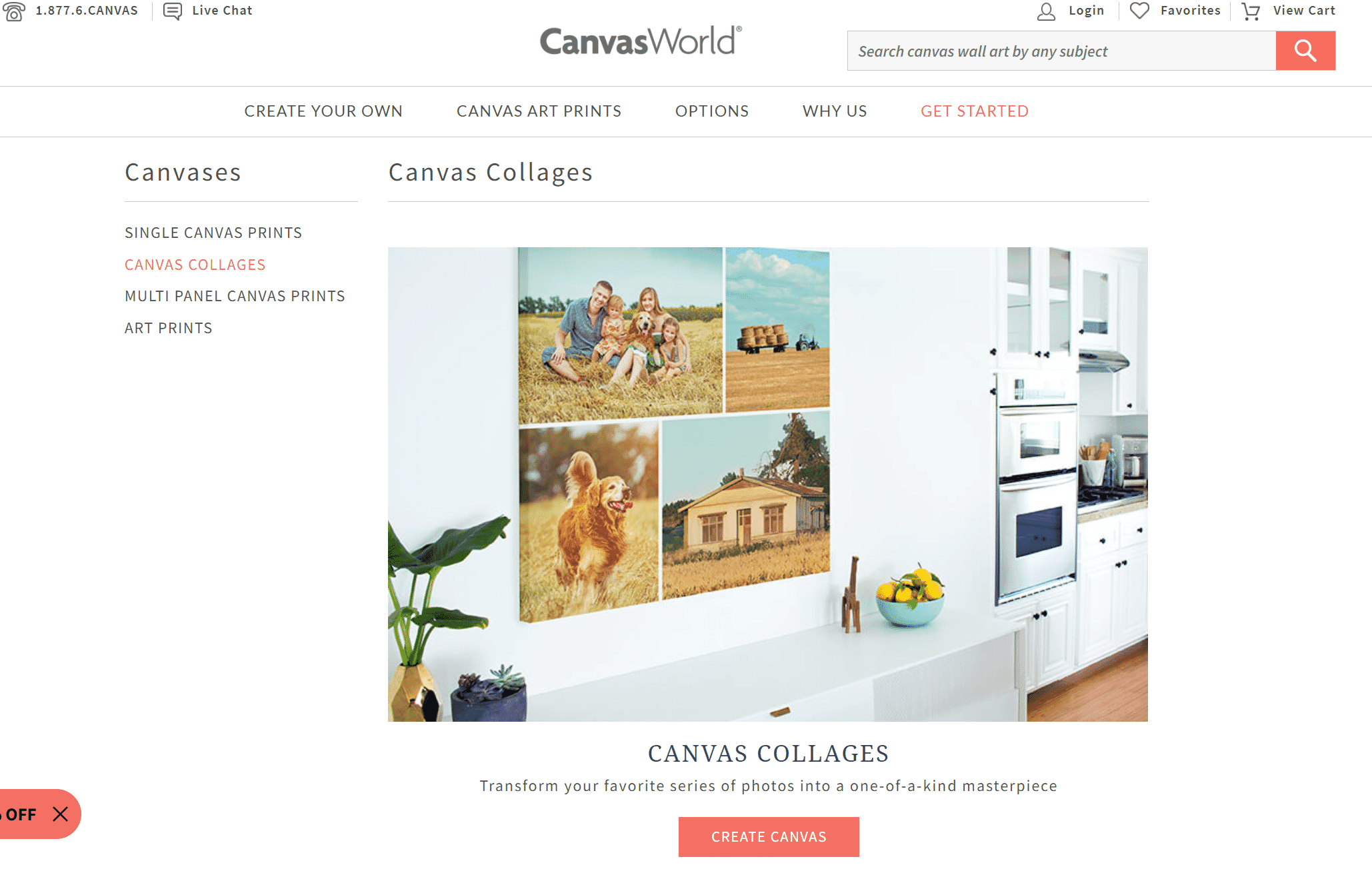 If you need a professional-looking collage canvas print, CanvasWorld is the way to go.