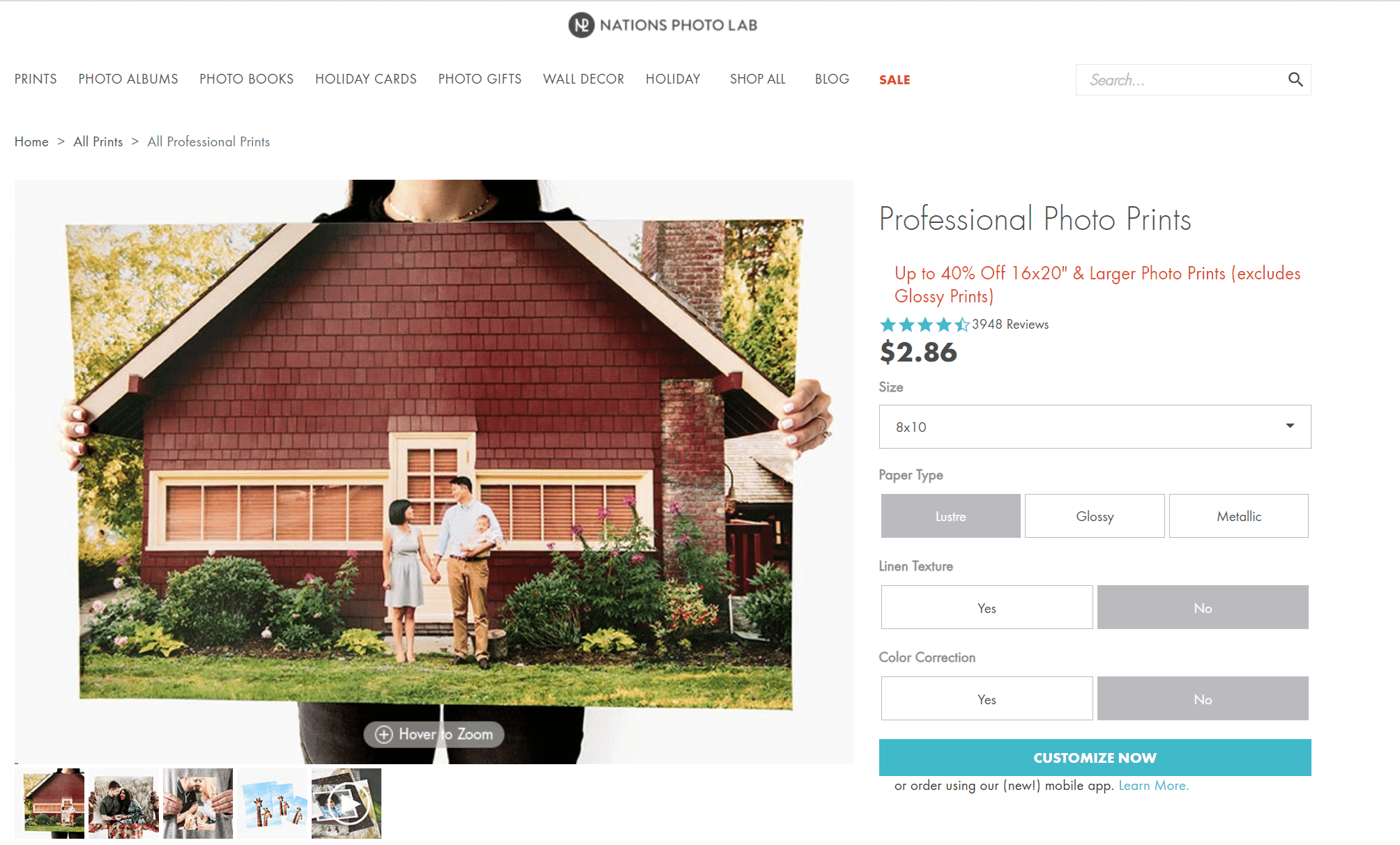 Nations Photo Lab professional prints