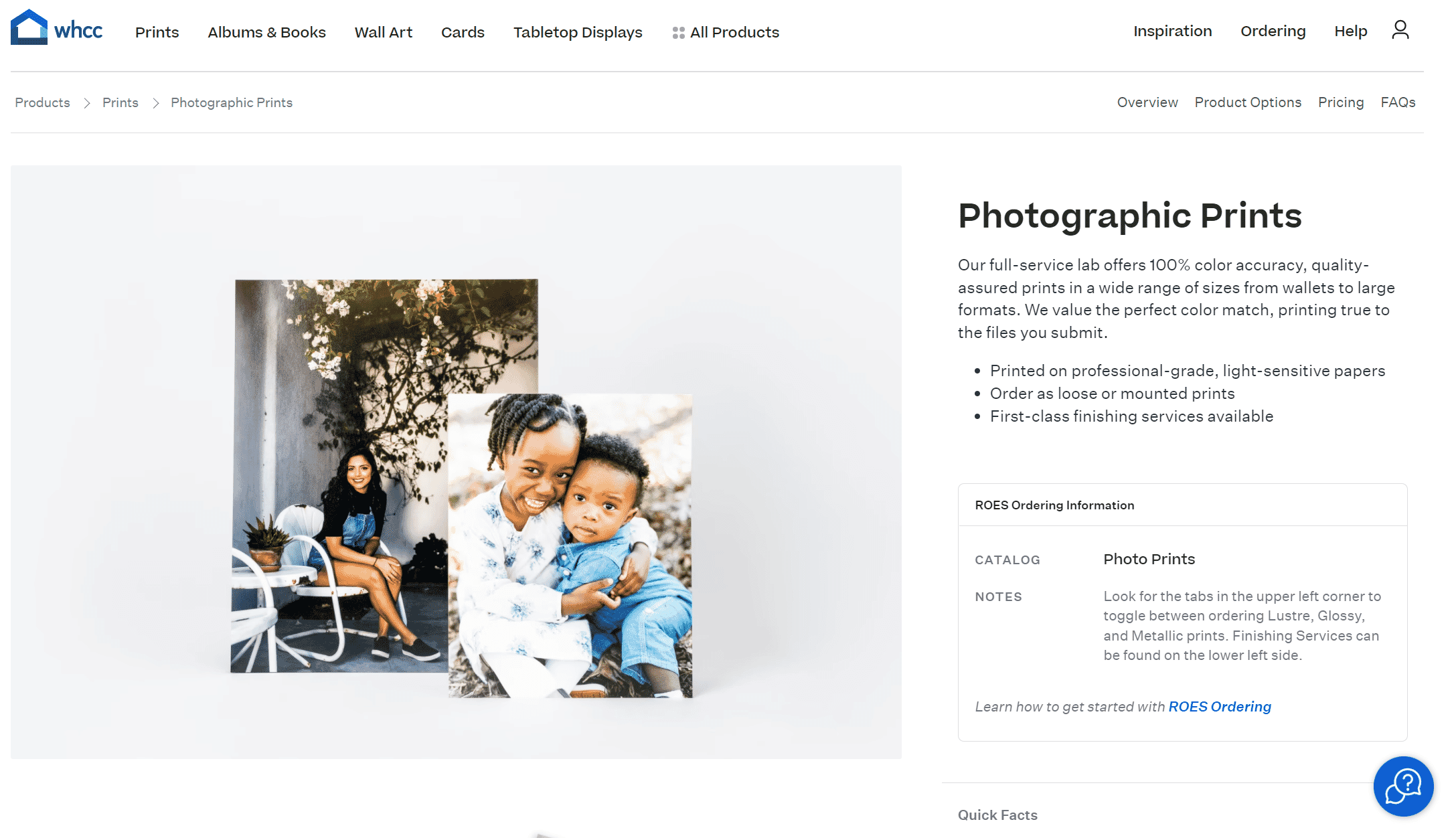 WHCC professional printing options