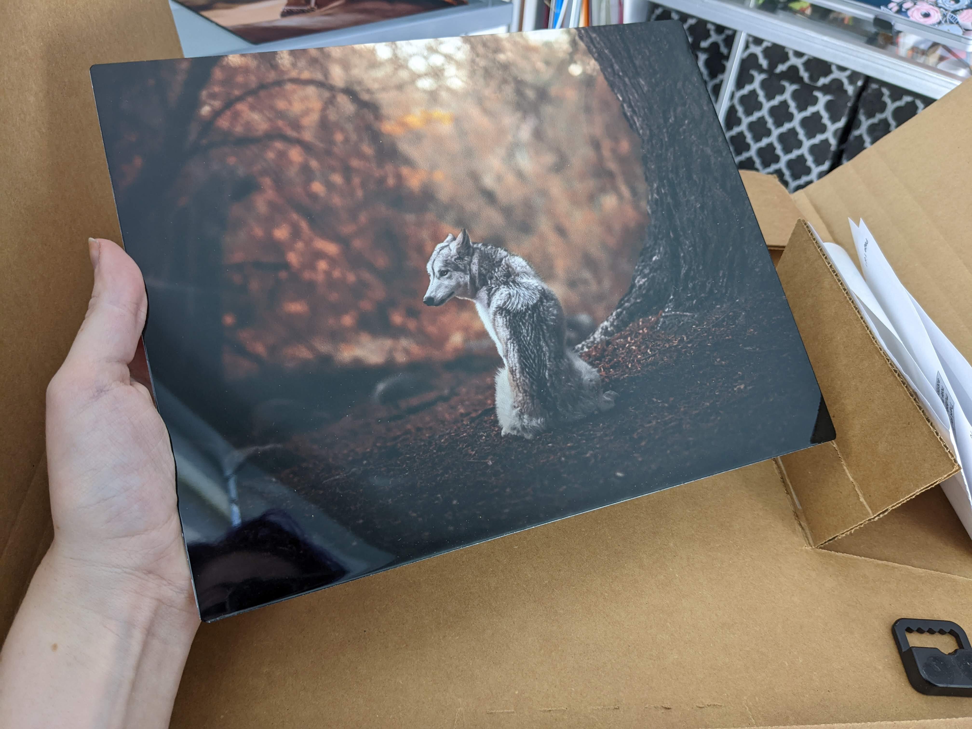 It's difficult to capture the print on camera, but the quality was superb.