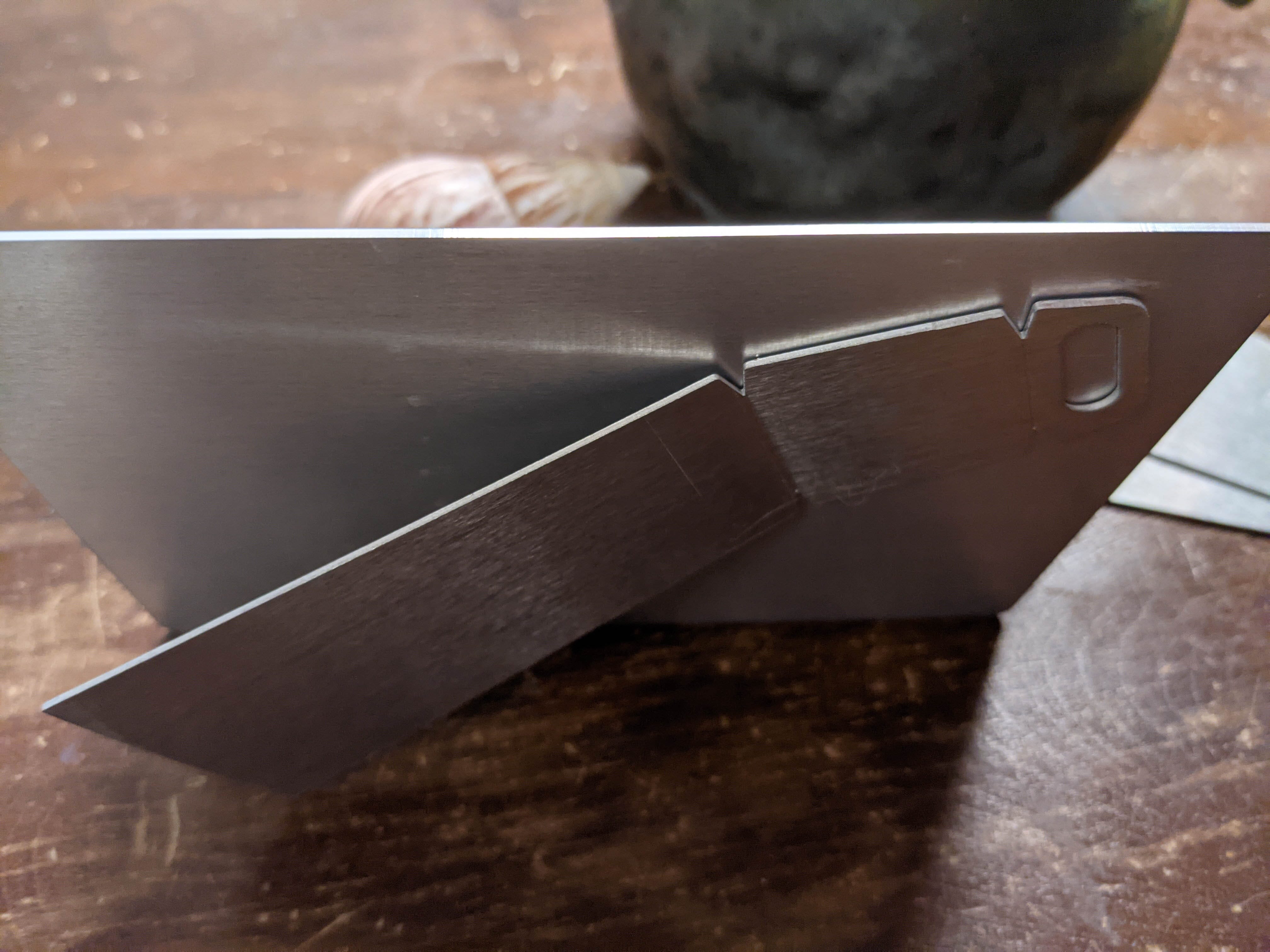 Mounting stand fixed to photo