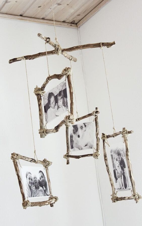 photo prints on a custom mobile