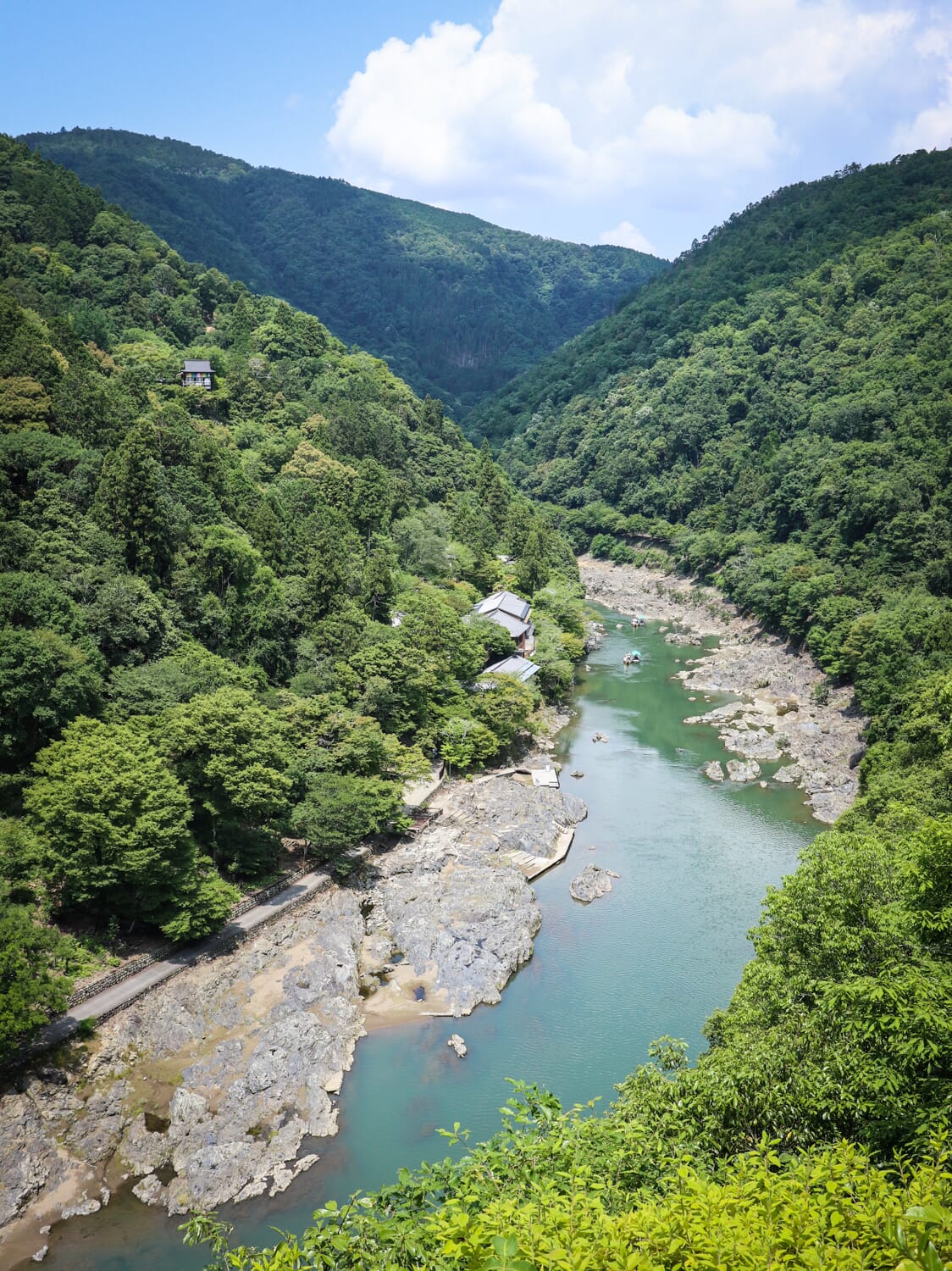 Views of the Katsura River from Kameyama Park