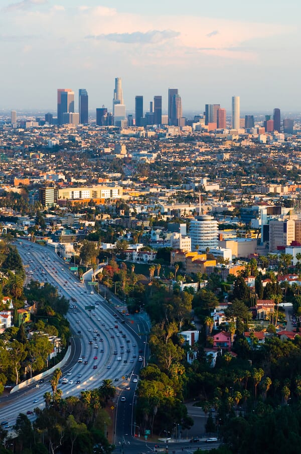 Views of DTLA from the Hollywood Bowl Overlook
