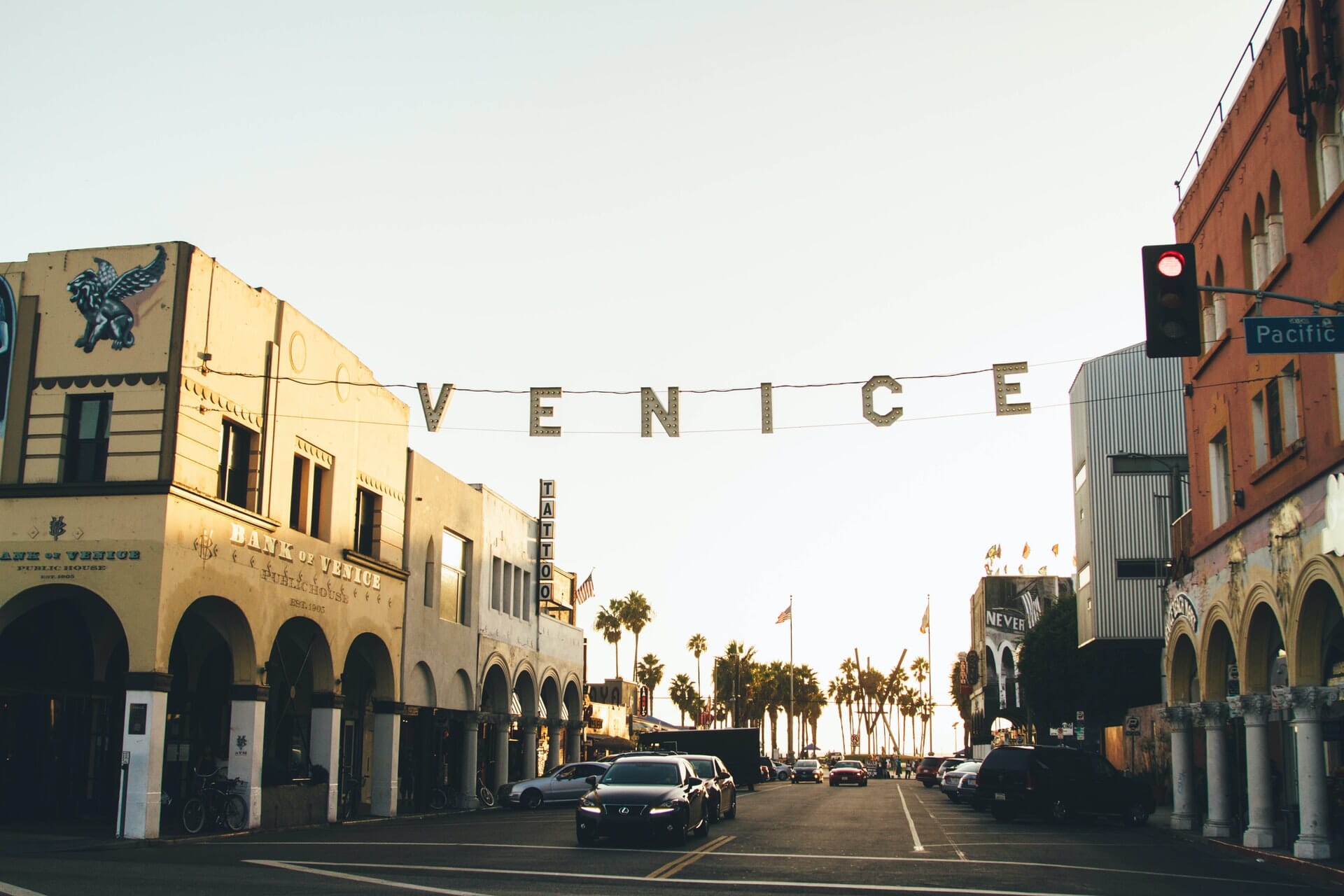 The streets around Venice Beach in Los Angeles