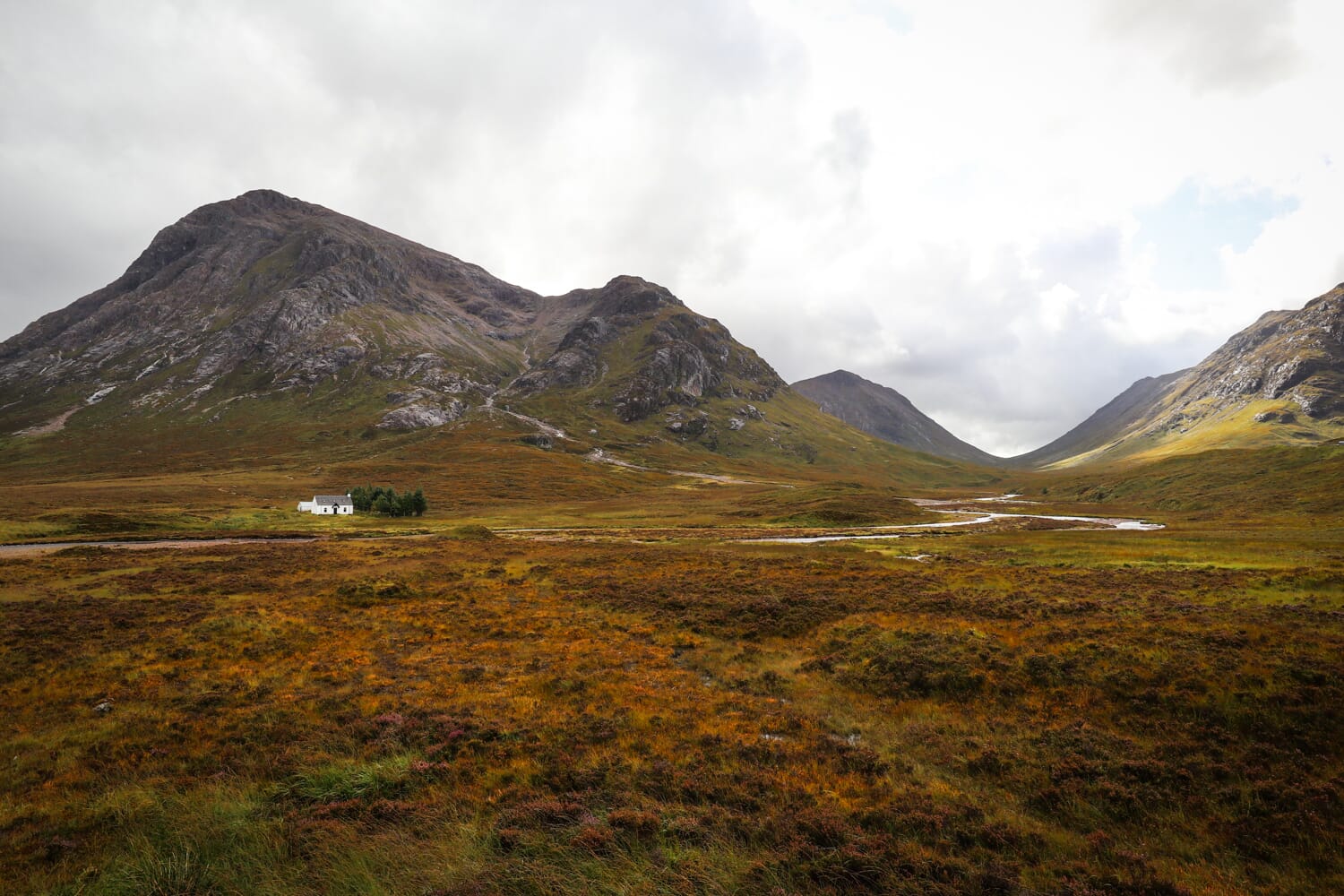 Glencoe Valley in the Scottish Highlands
