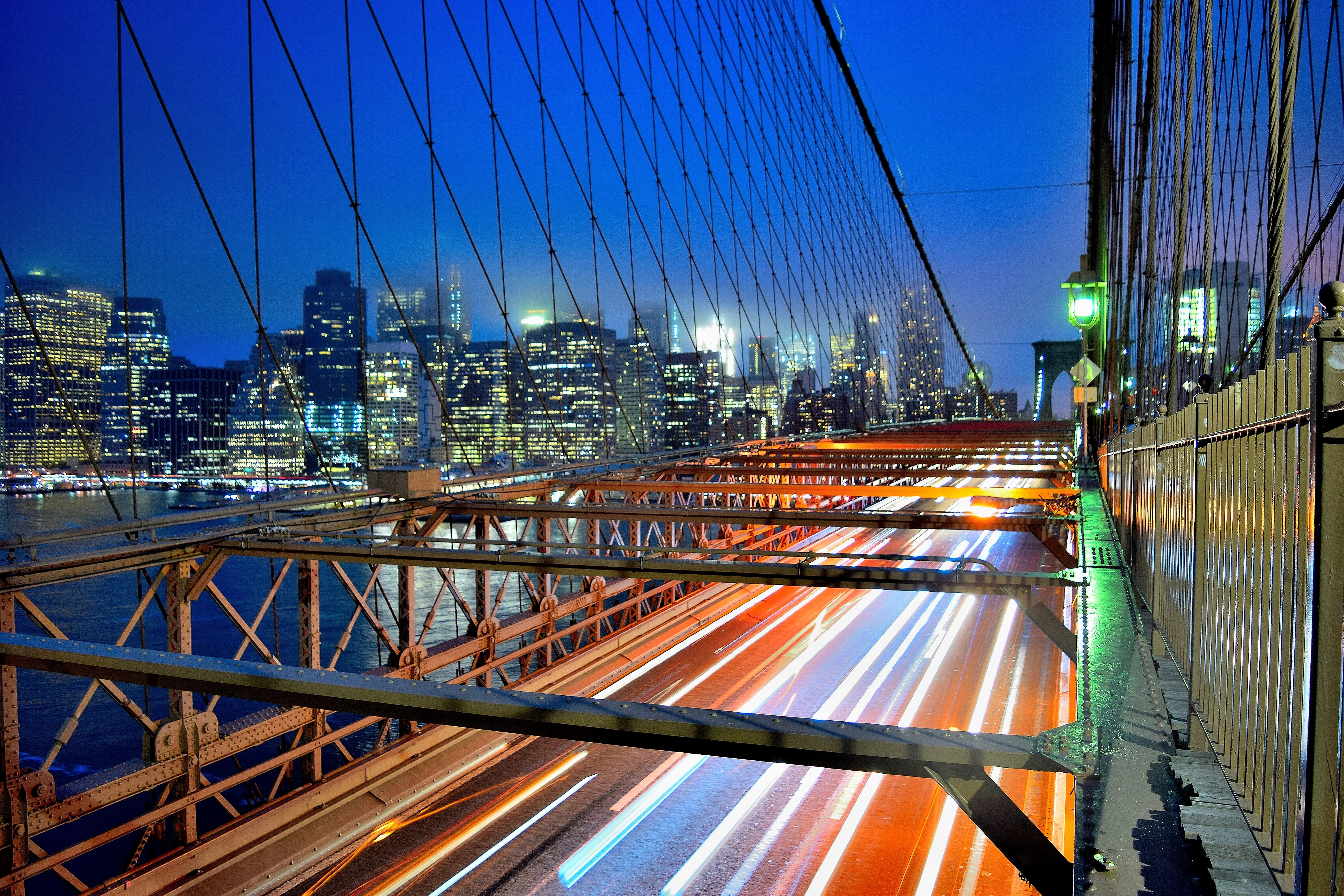 Bridge photo shot at blue hour