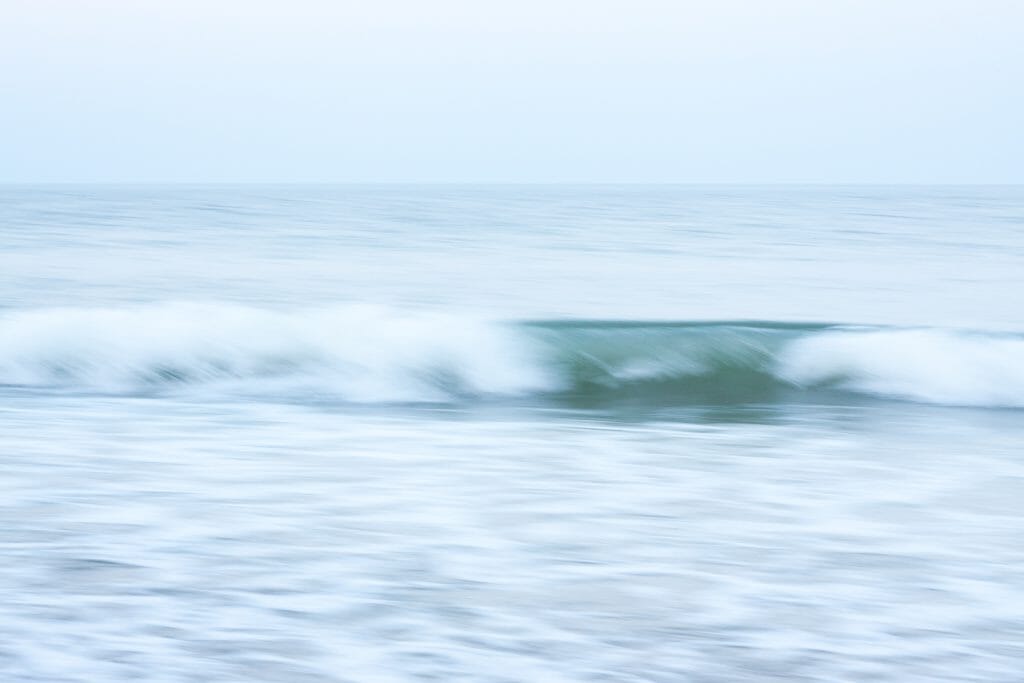 blurred image using slower shutter speed camera setting
