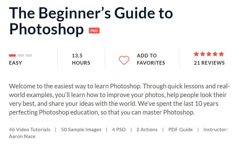 This Beginner's Guide to Photoshop will really boost your confidence using the software.