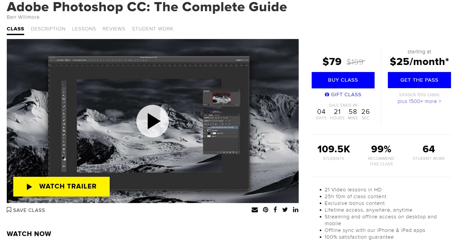 This 21 lesson-long CreativeLive course goes into a lot of detial and certainly isn't for those looking for a quick-fix.