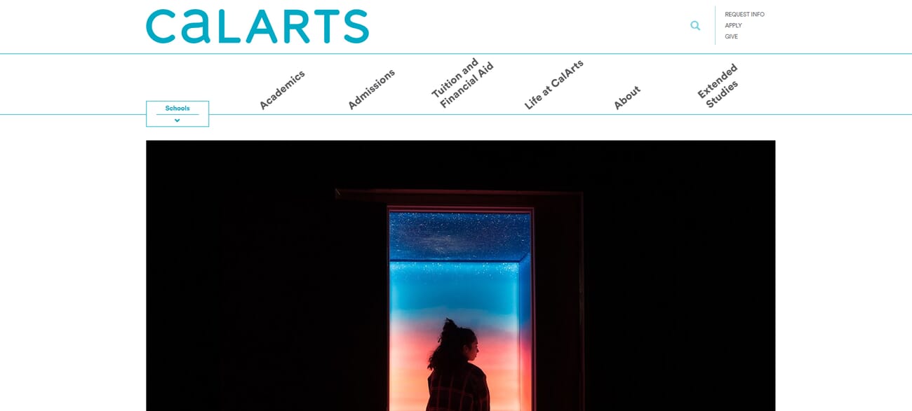 California Institute of the Arts photography program website