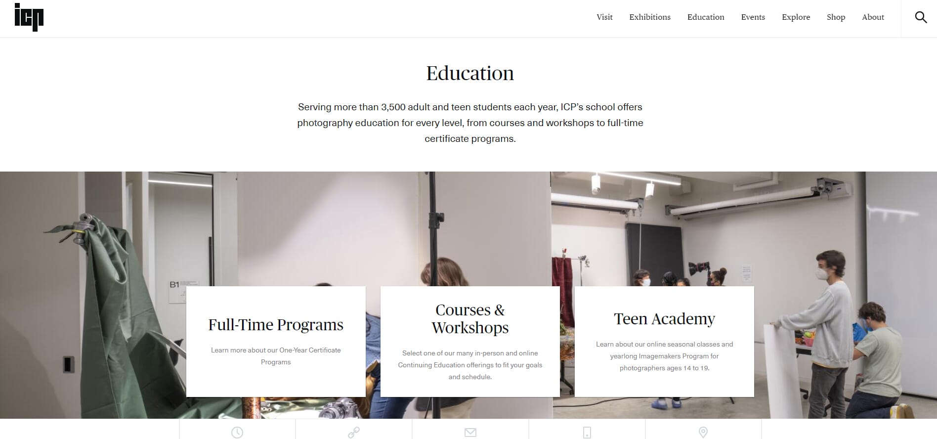International Center of Photography School website