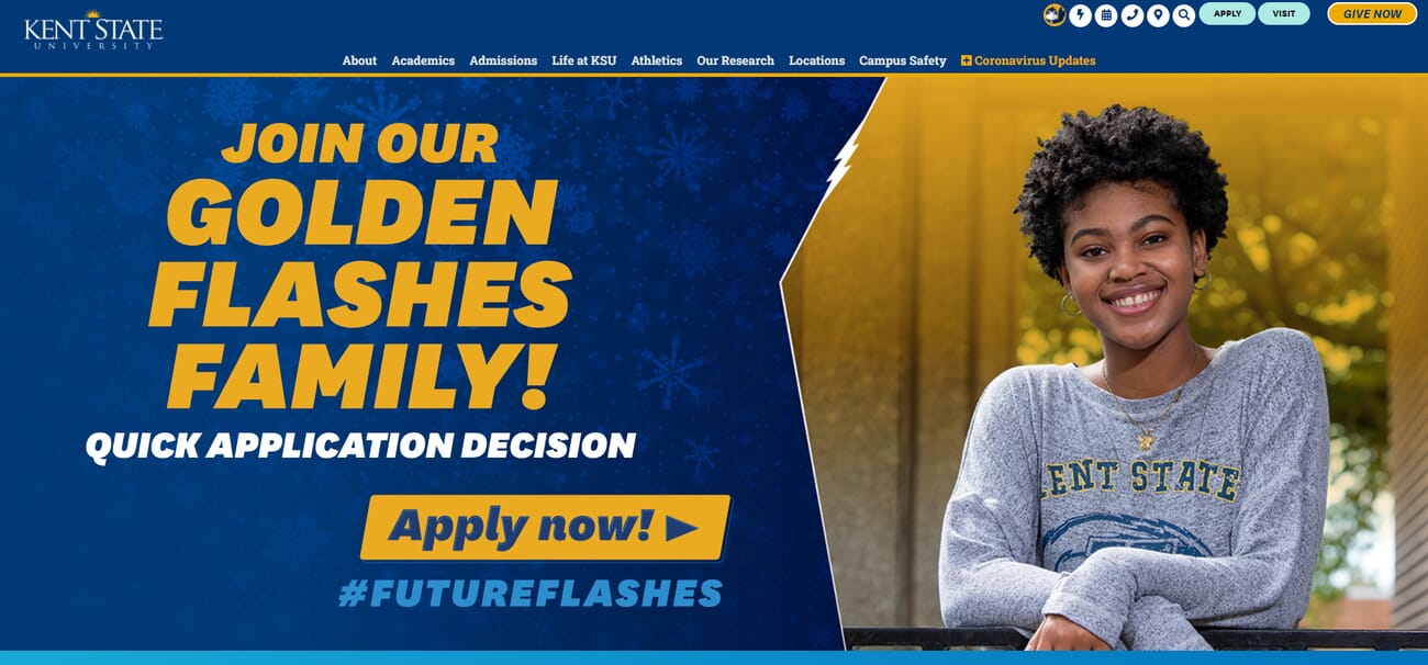 Kent State University photography program website