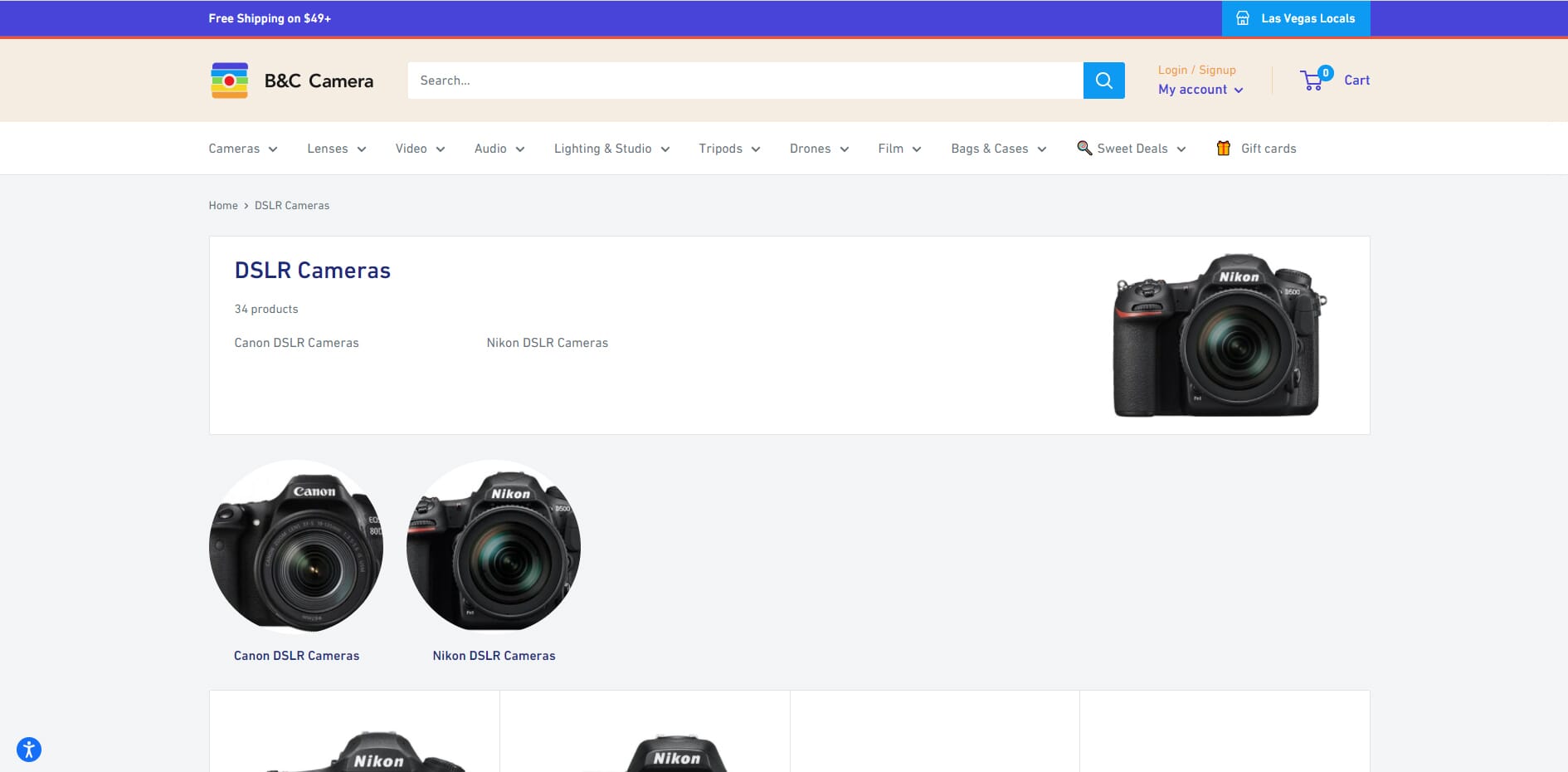 B&C Camera online store