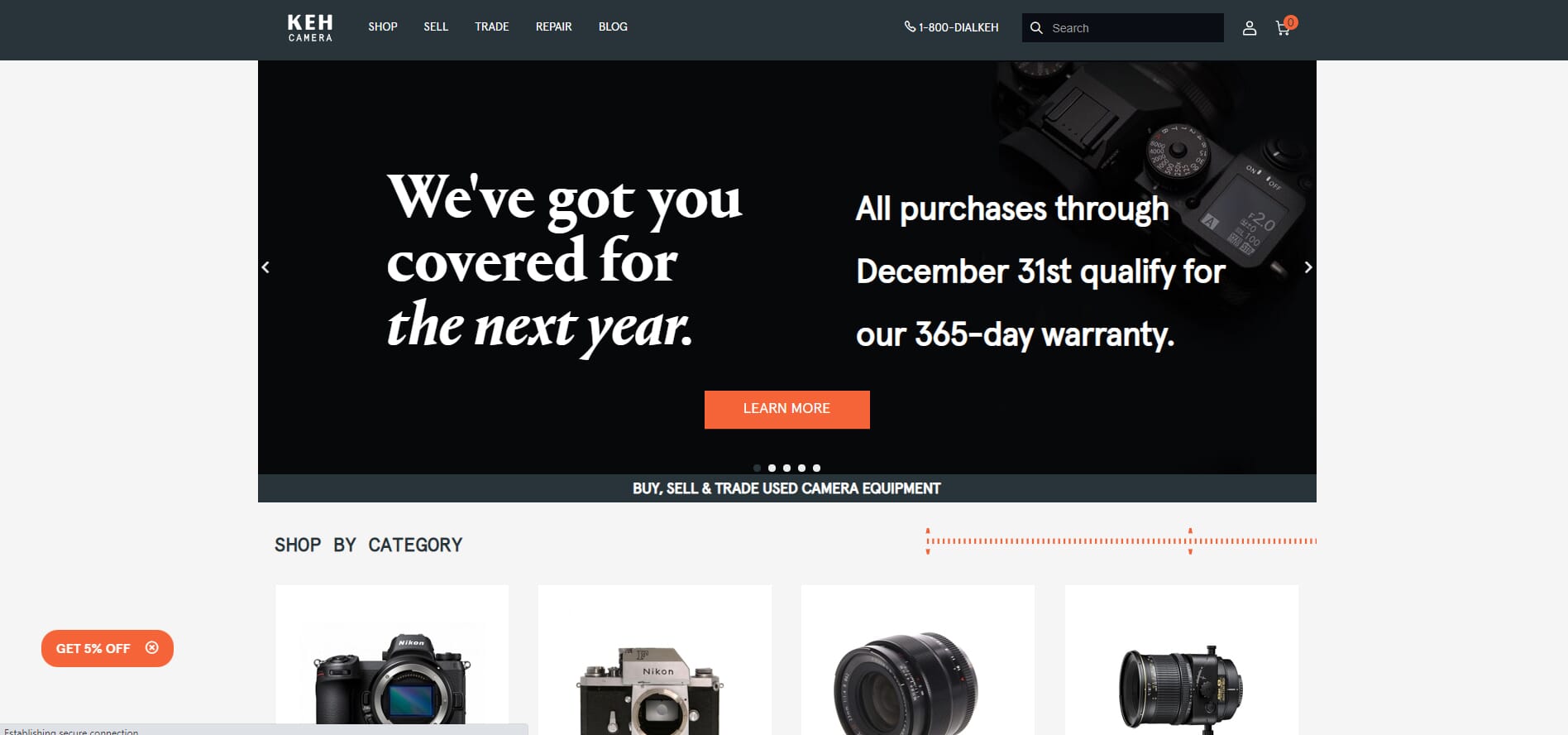 KEH Camera website