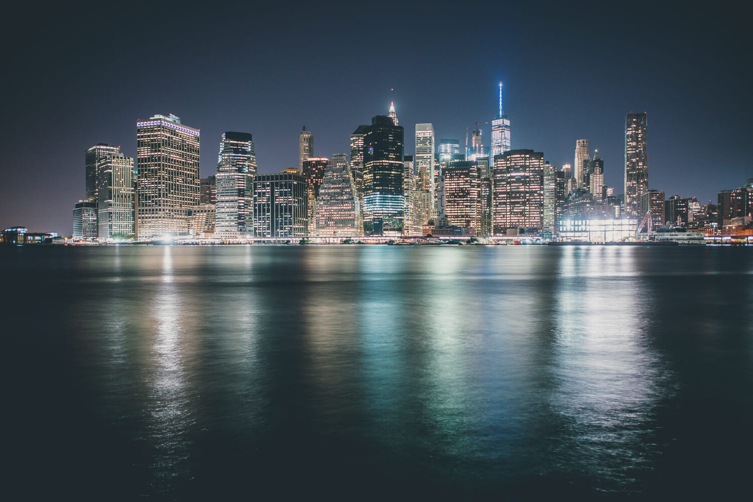 cityscape at night
