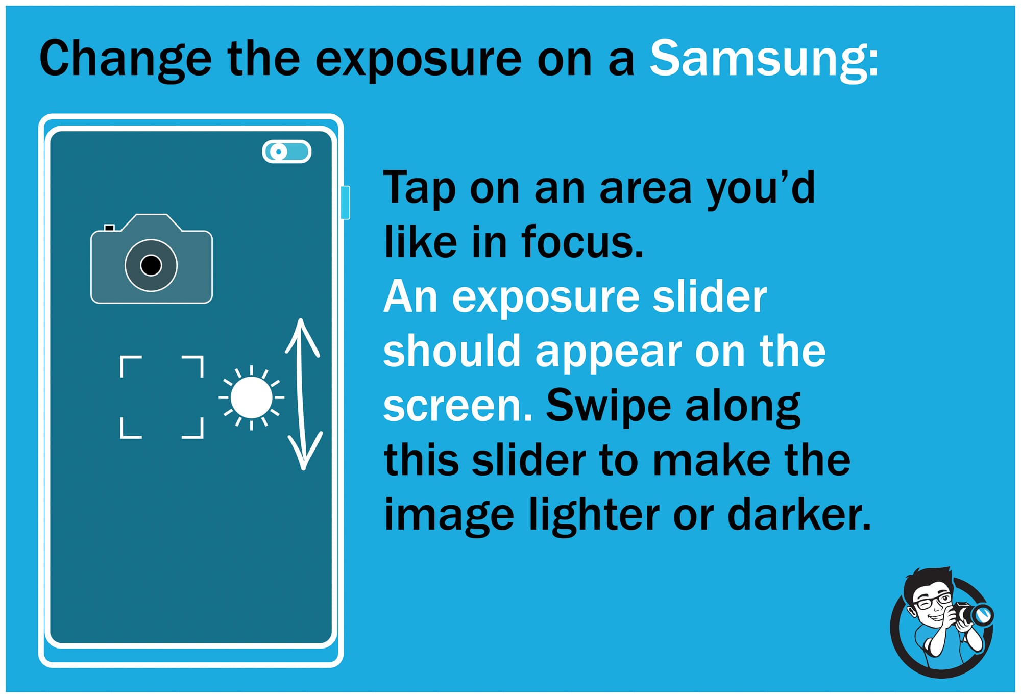 Change exposure on Samsung